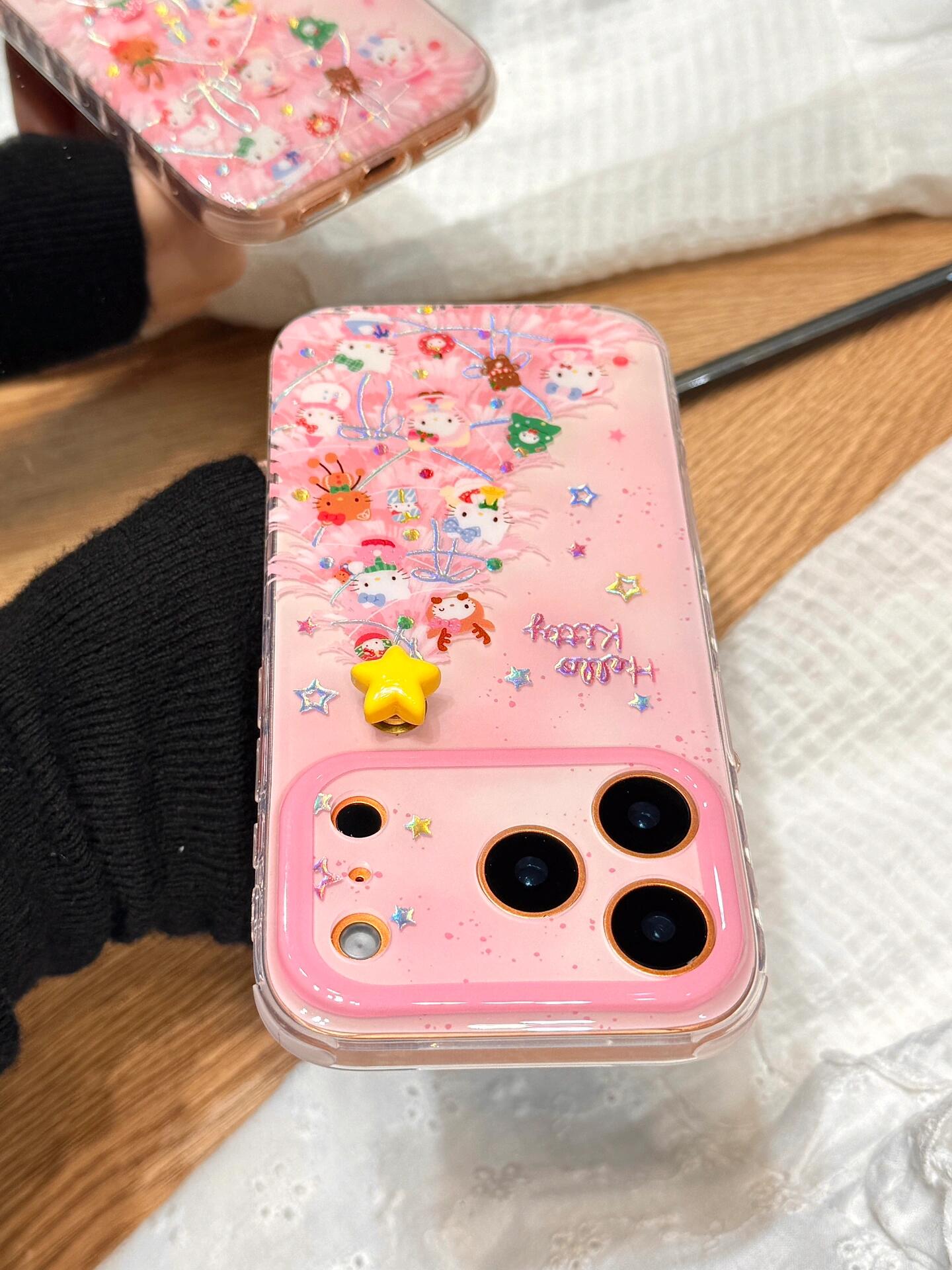 Hellokitty Pink Christmas Tree Cute Kawaii Phone Case #0562