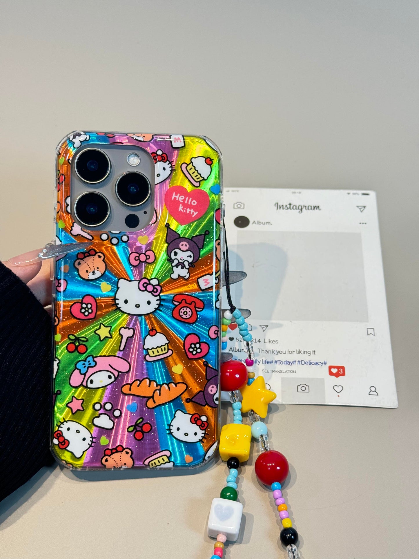 Hellokitty Color Laser Cute Kawaii Phone Case #0529