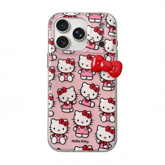 Hellokitty Red Bow Pink Cute Kawaii Phone Case #0530