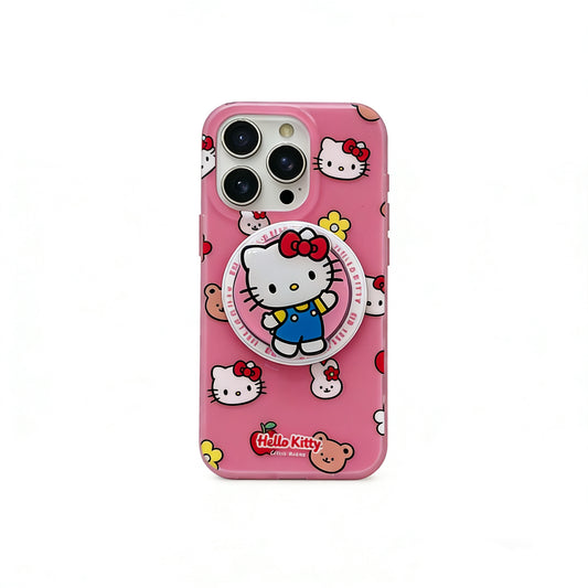 Hellokitty Pink Bunny Flowers MagSafe Case MagSafe Stand Holder / Phone Grip #0015