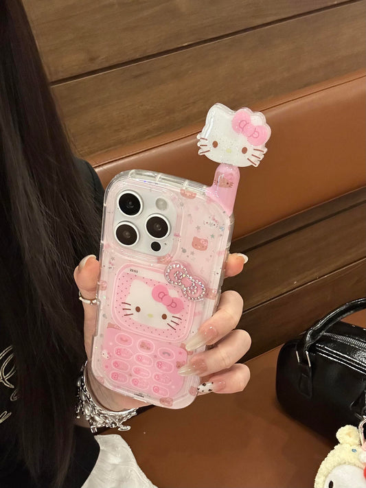 Hellokitty Pink Phone Shape Retro Design Cute Kawaii Phone Case #0544