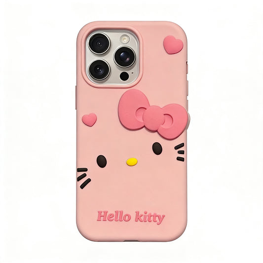 Hellokitty Silicone Cute Kawaii Phone Case  #0431