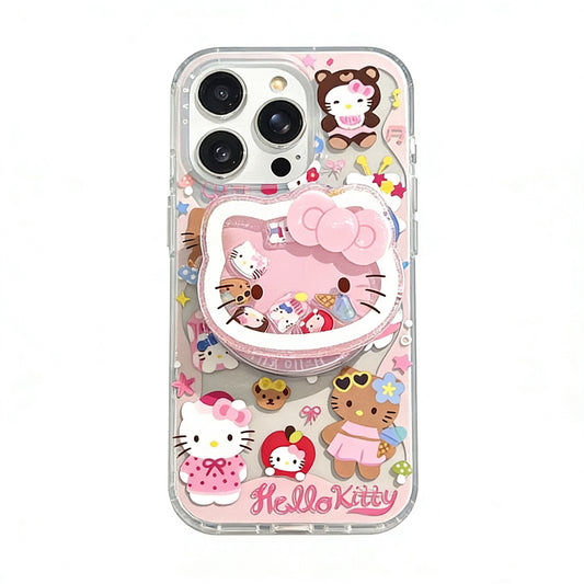 Hellokitty  MagSafe Case + Hellokitty Shape MagSafe Stand Holder / Phone Grip #0220