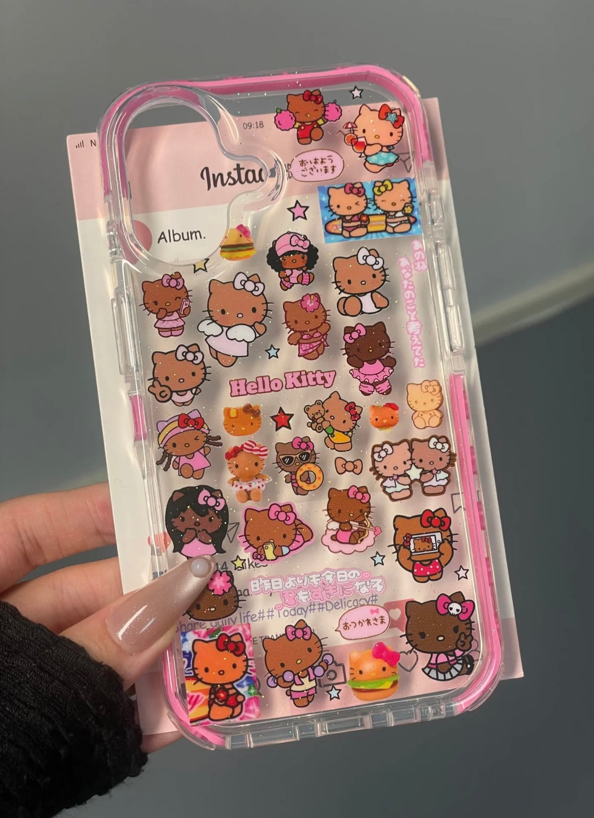 Hellokitty Hawaii Clear Cute Kawaii Phone Case #0509