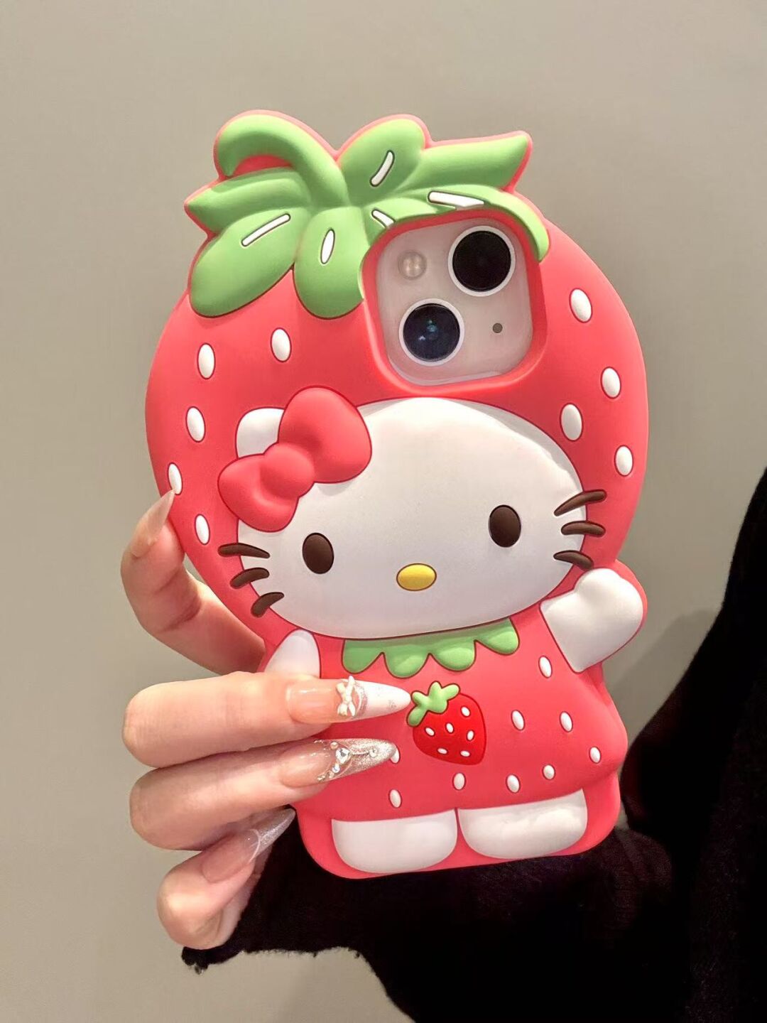 Strawberry Hellokitty Silicone Cute Kawaii Phone Case #0518