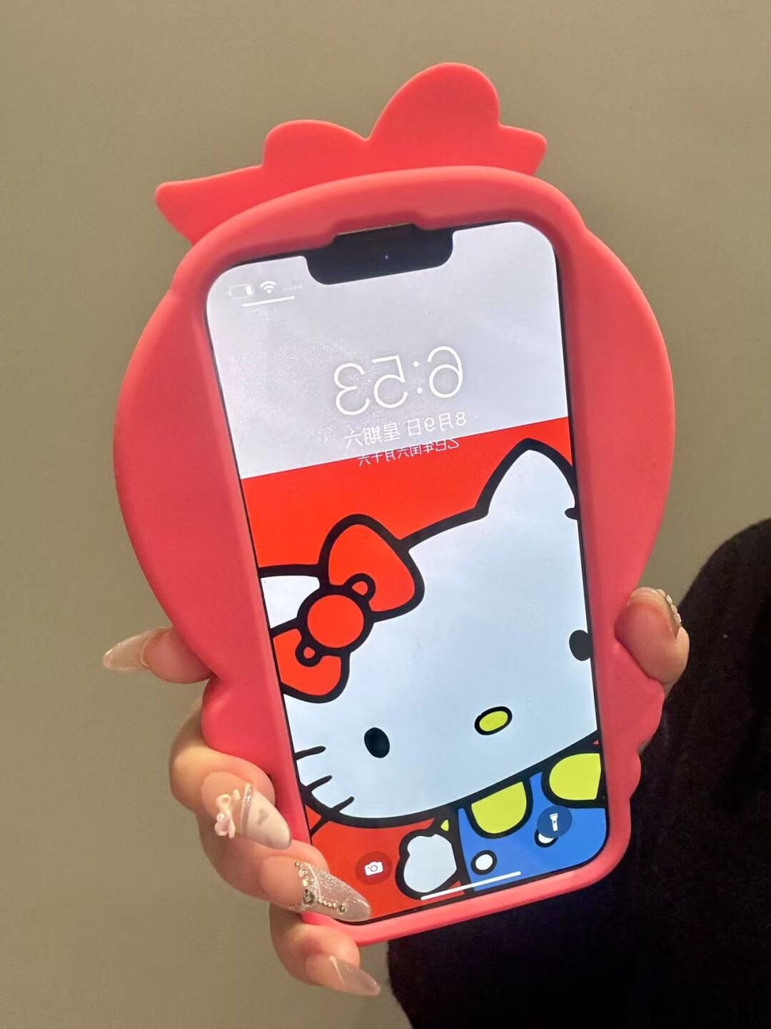 Strawberry Hellokitty Silicone Cute Kawaii Phone Case #0518