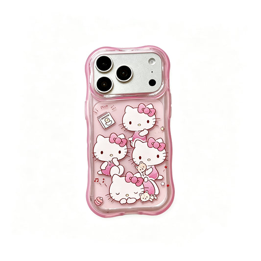 Hellokitt Pink Clear Phone Case Kawaii Phone Case #614