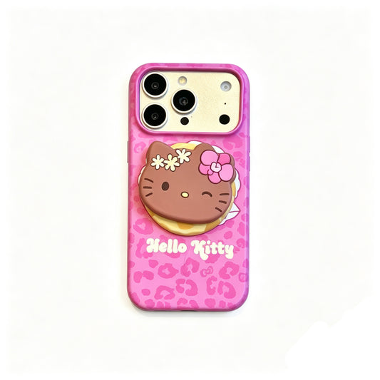 Hellokitty Shell Cute Kawaii MagSafe Case + MagSafe Stand Holder / Phone Grip #0615