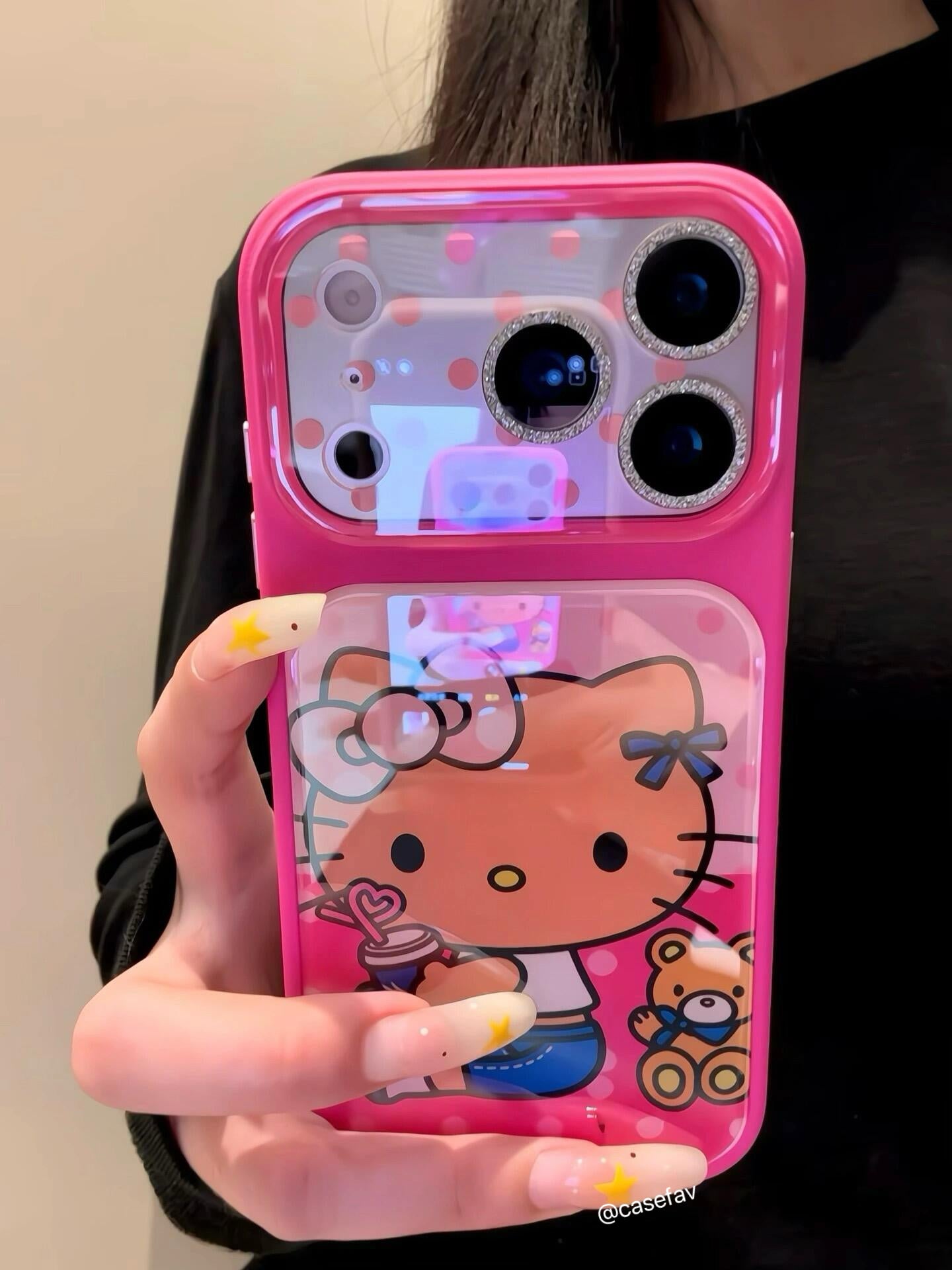 Hello Kitty Bear Pink Polka Dots Phone Case #635