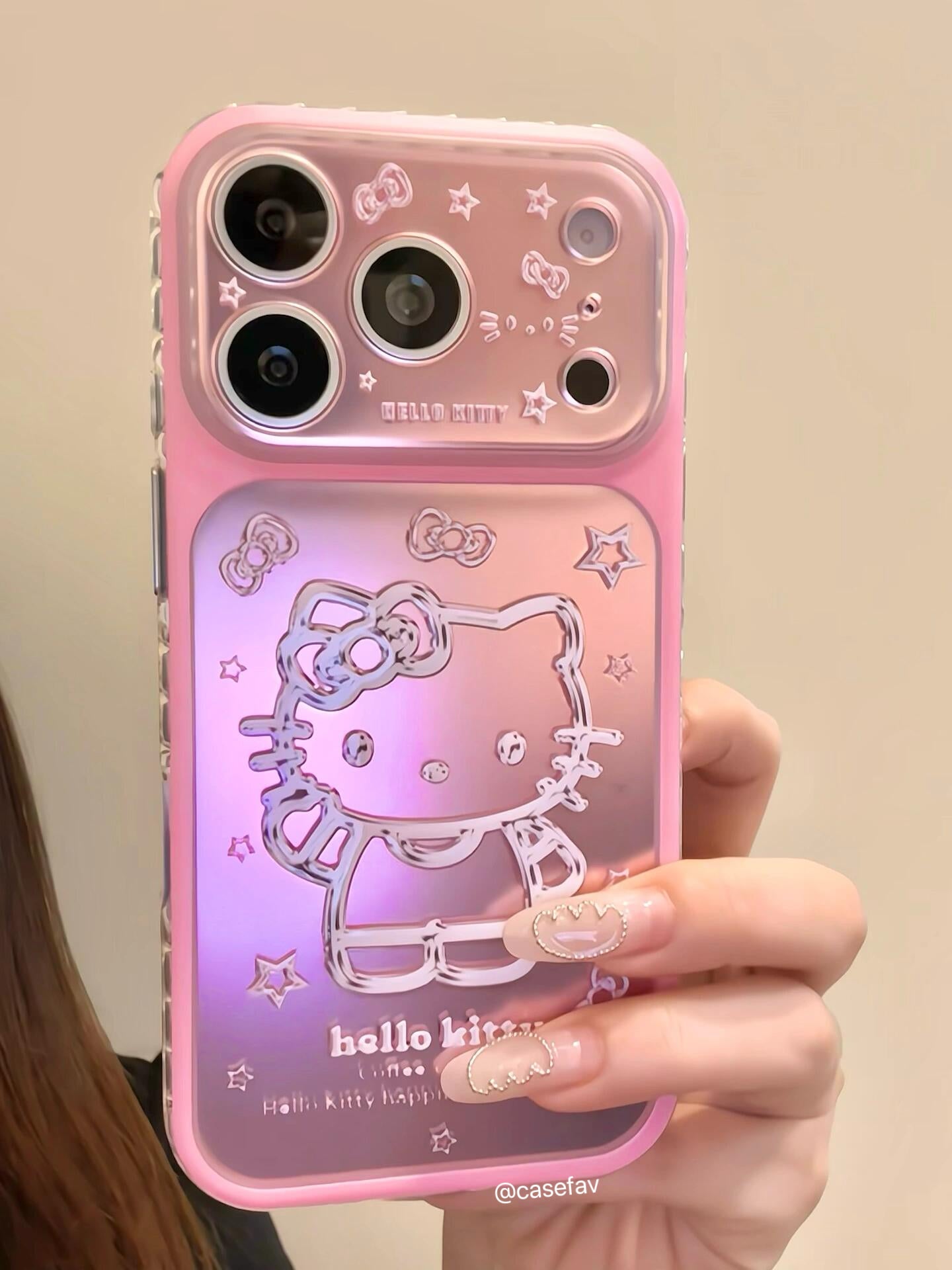 Hello Kitty Pink Laser Phone Case #636