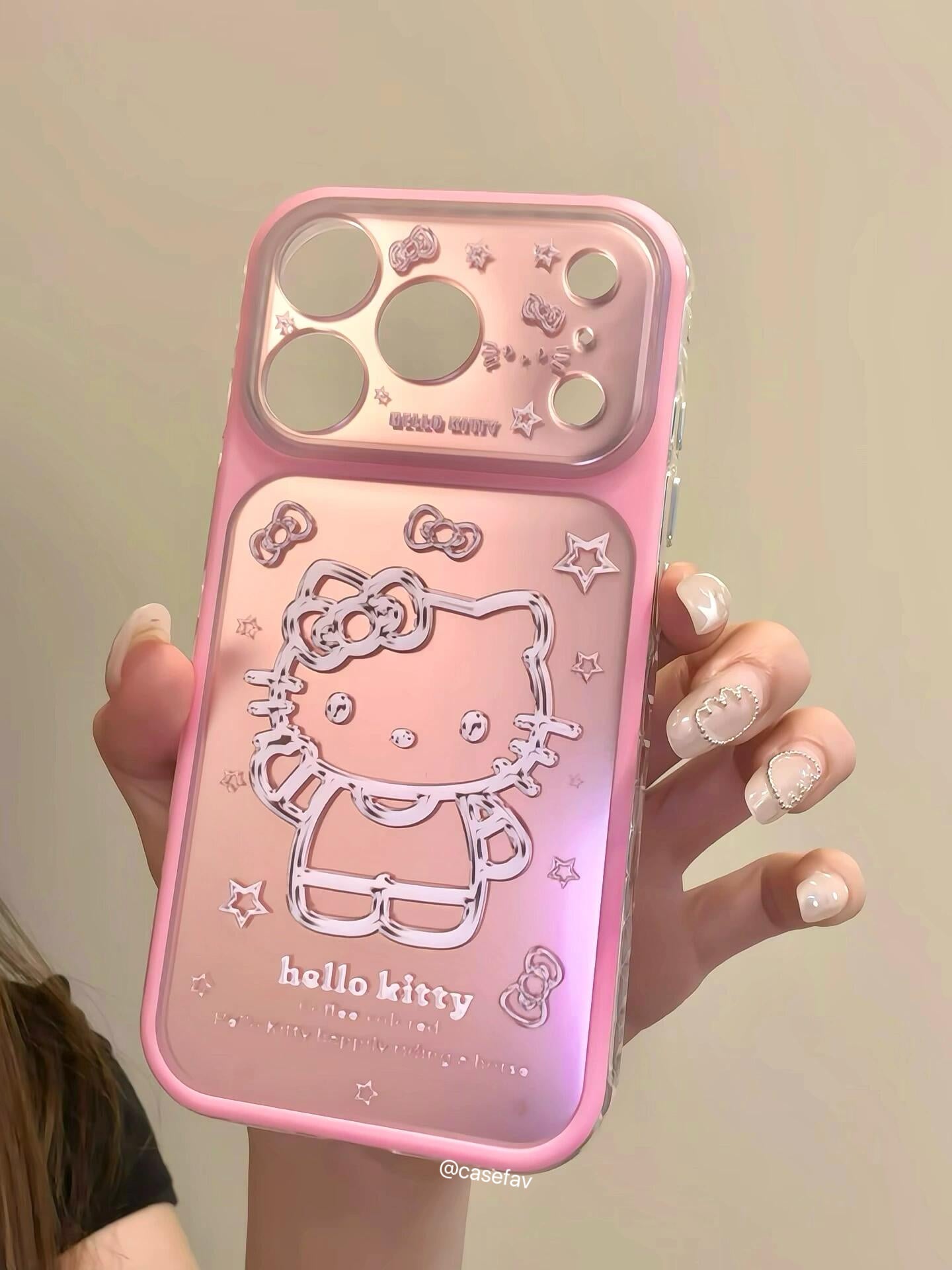 Hello Kitty Pink Laser Phone Case #636