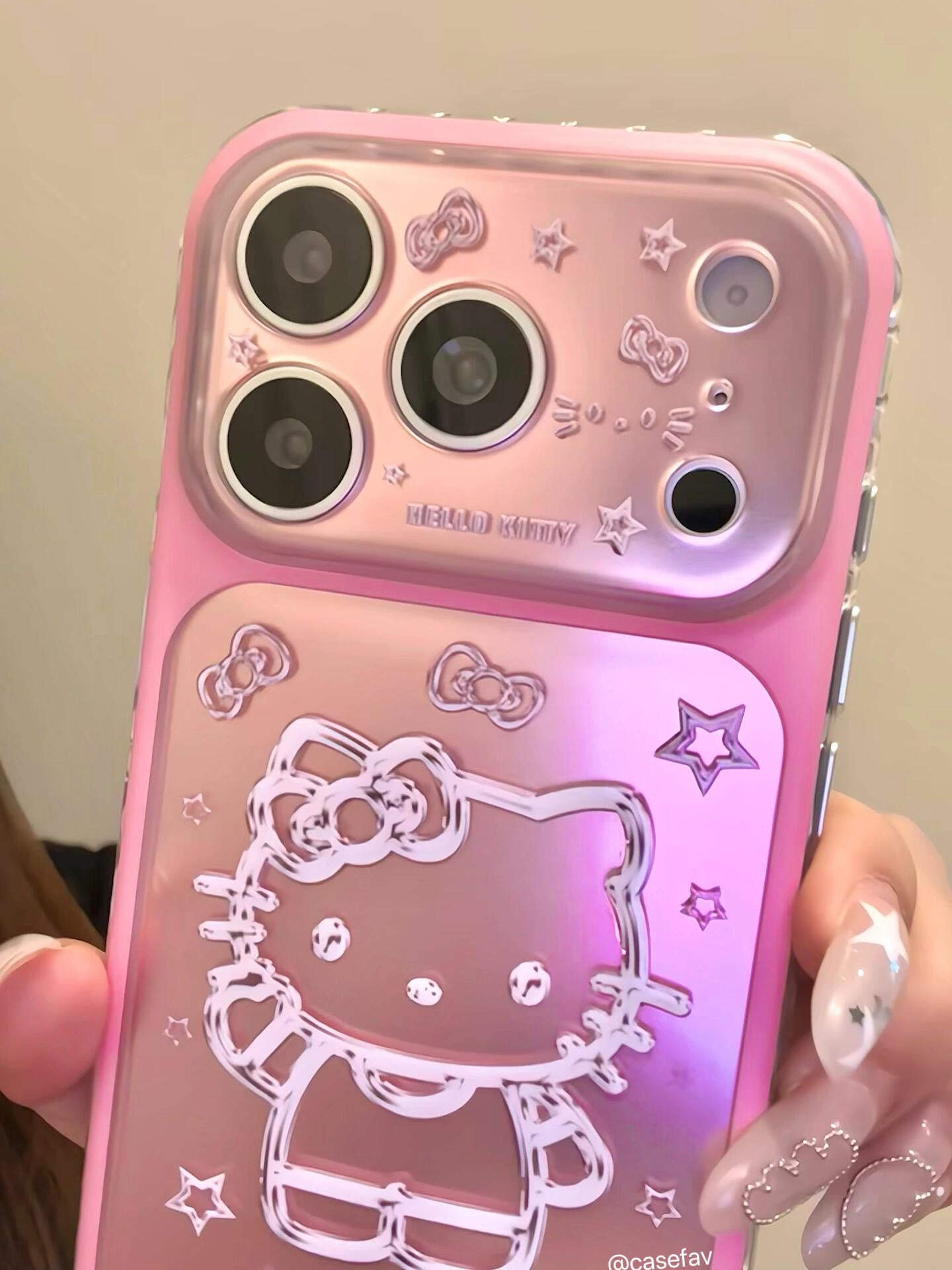Hello Kitty Pink Laser Phone Case #636