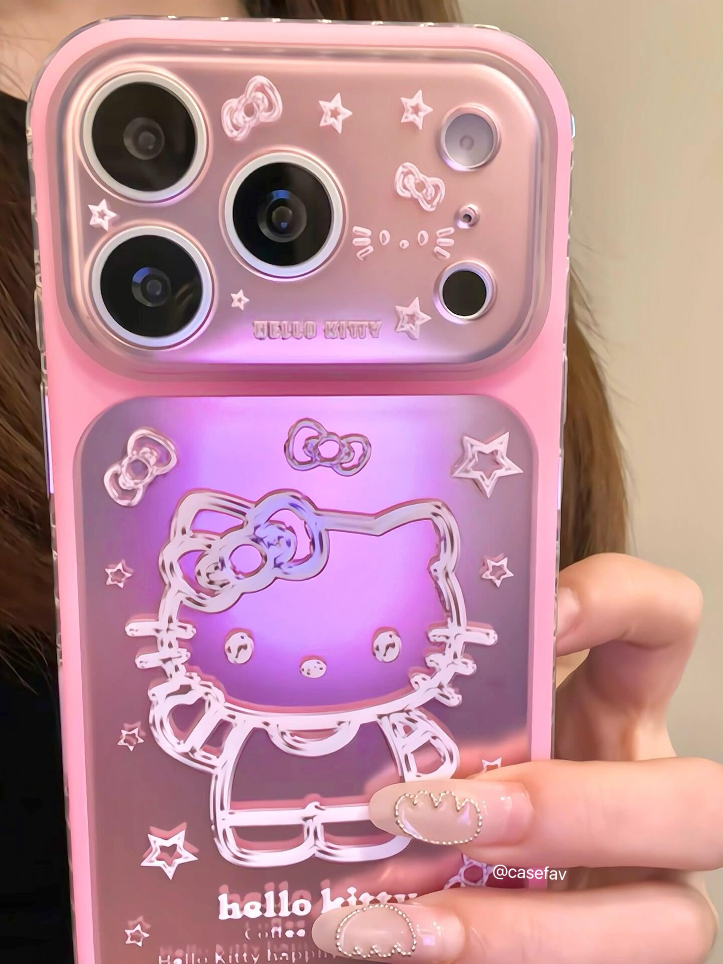 Hello Kitty Pink Laser Phone Case #636