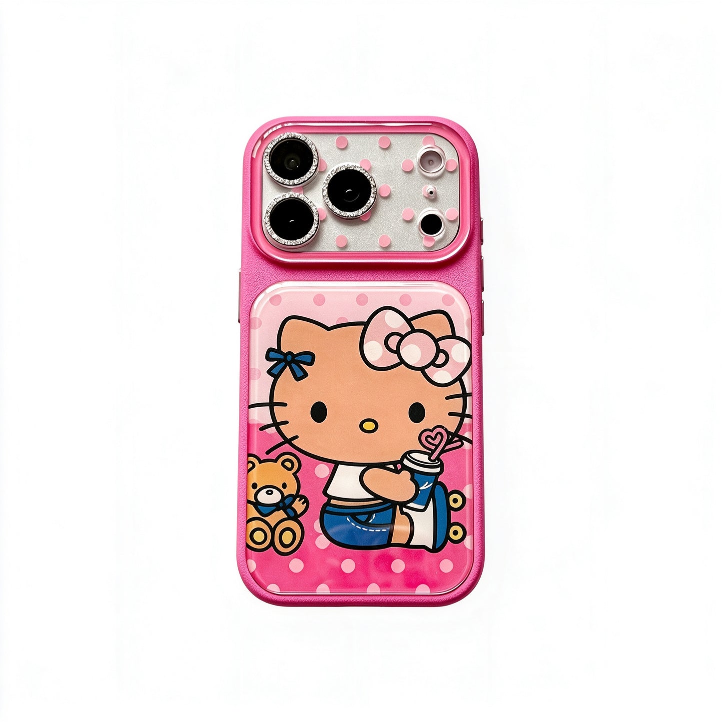 Hello Kitty Bear Pink Polka Dots Phone Case #635