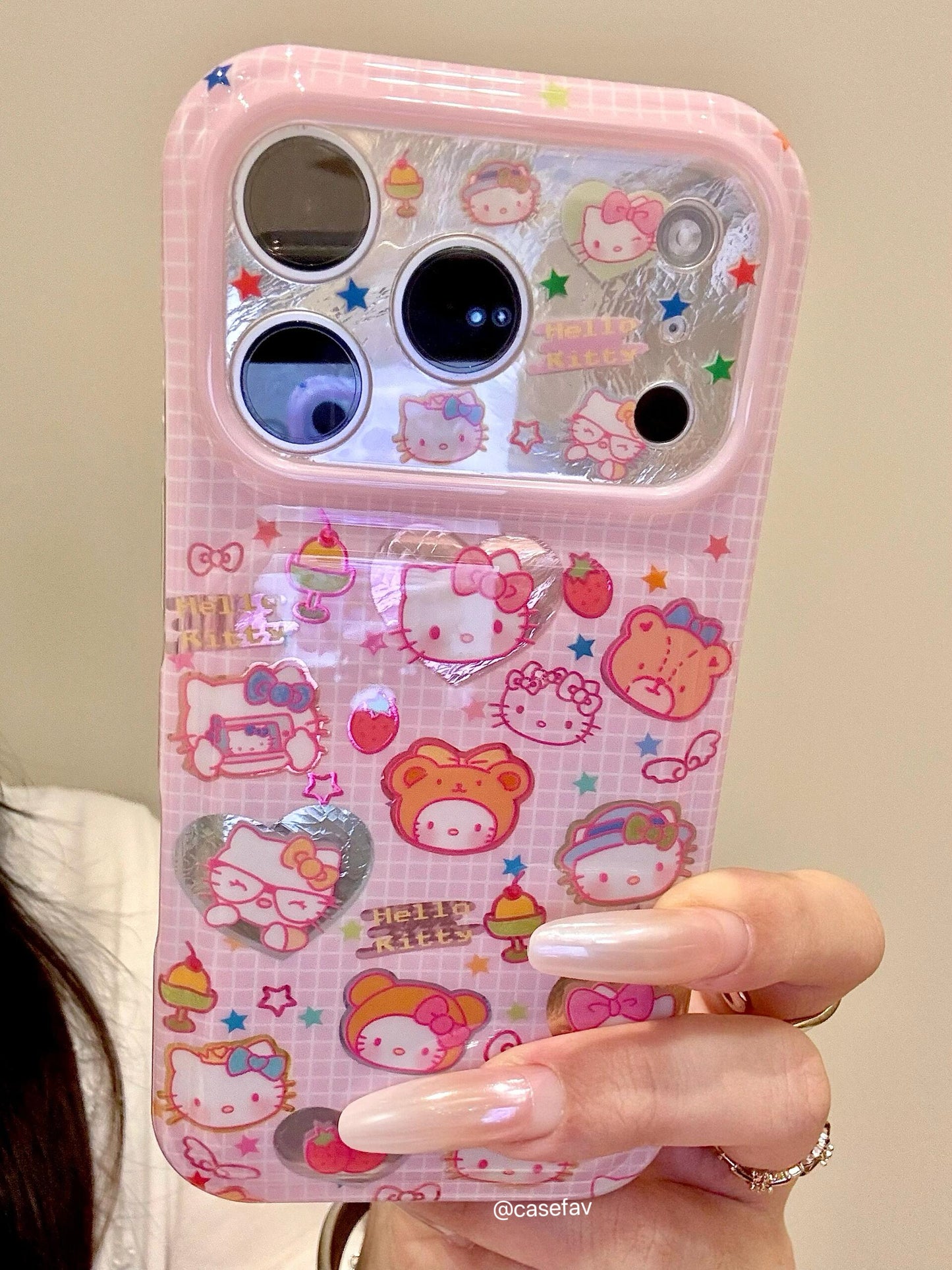 Hello Kitty Bear Pink Phone Case #638