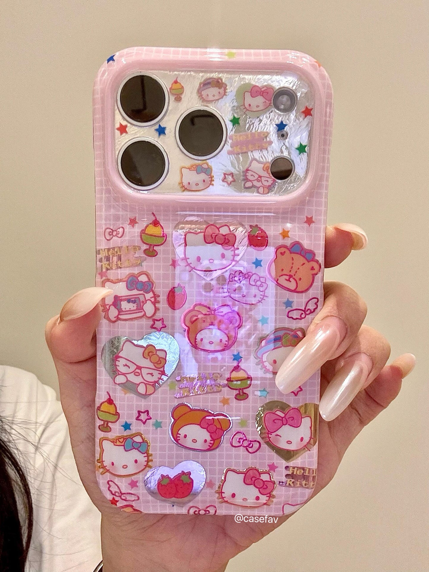 Hello Kitty Bear Pink Phone Case #638
