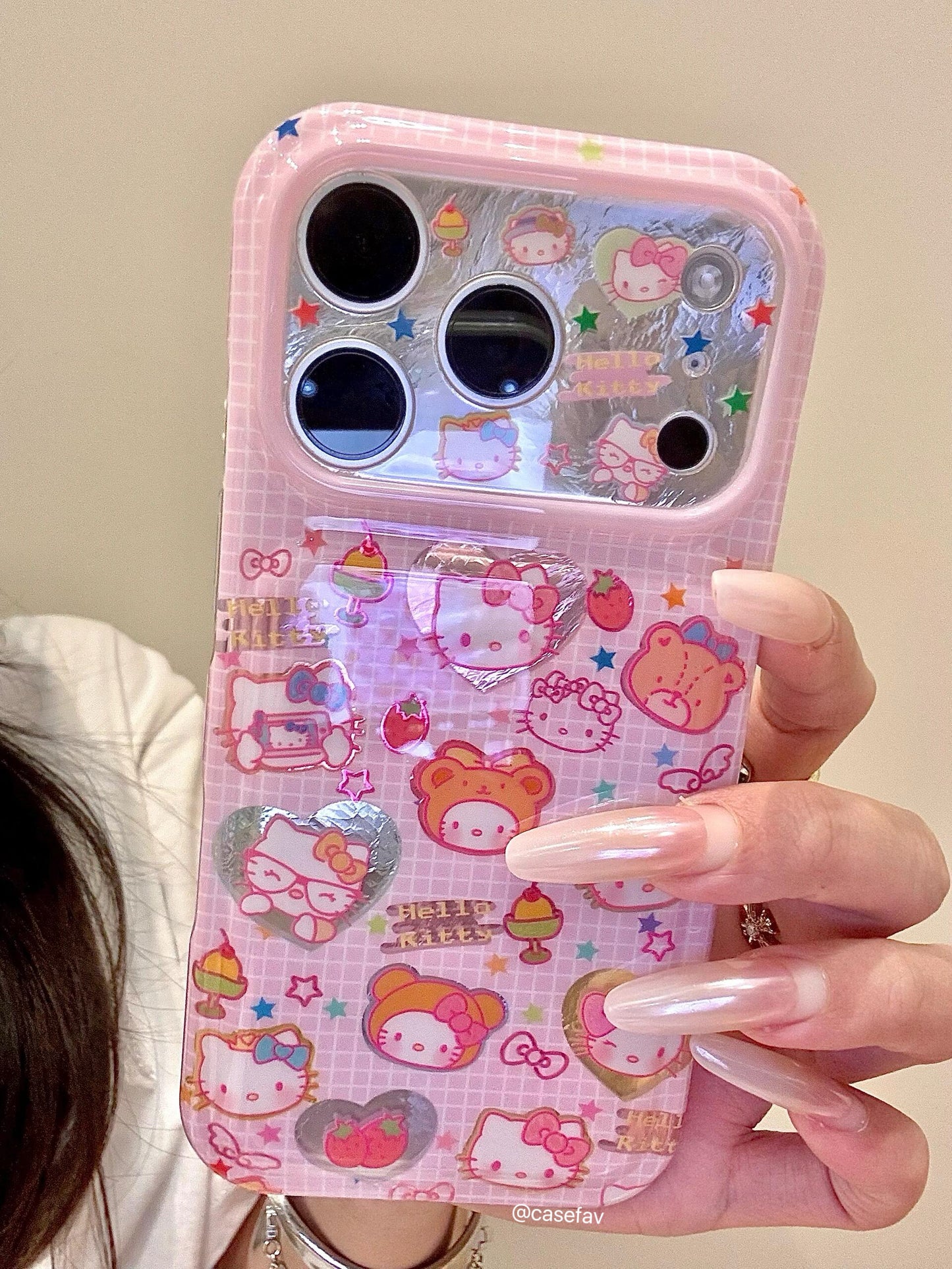 Hello Kitty Bear Pink Phone Case #638