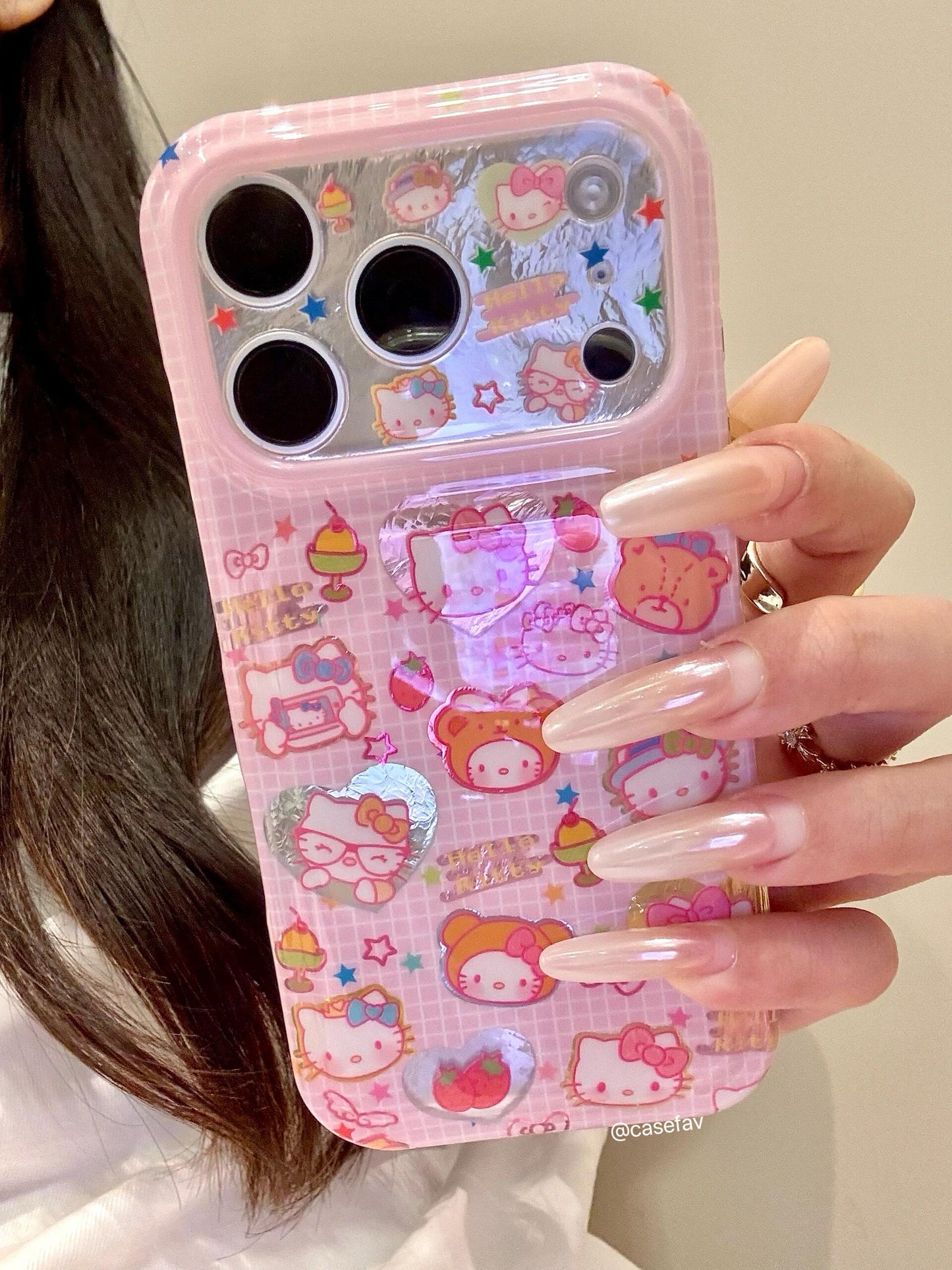 Hello Kitty Bear Pink Phone Case #638