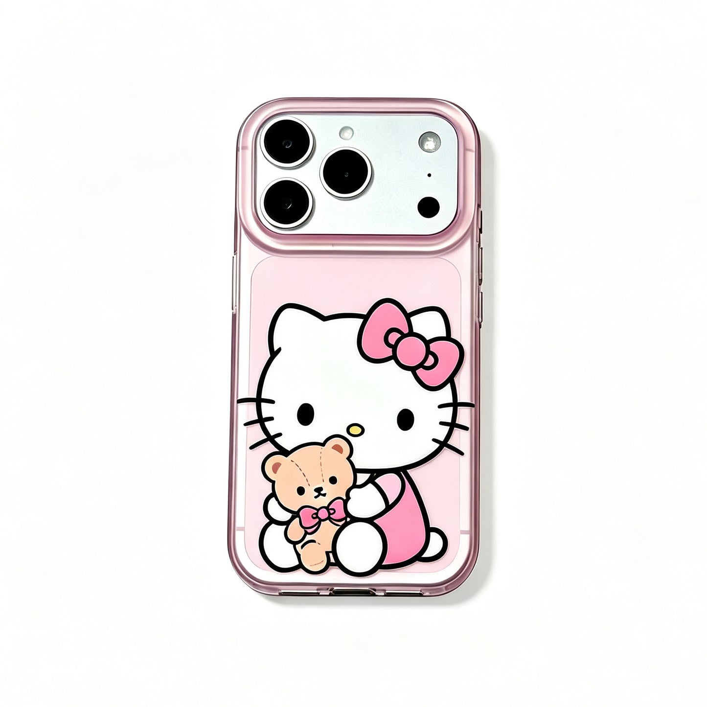 Hello Kitty Teddy Bear Pink iPhone Case #641