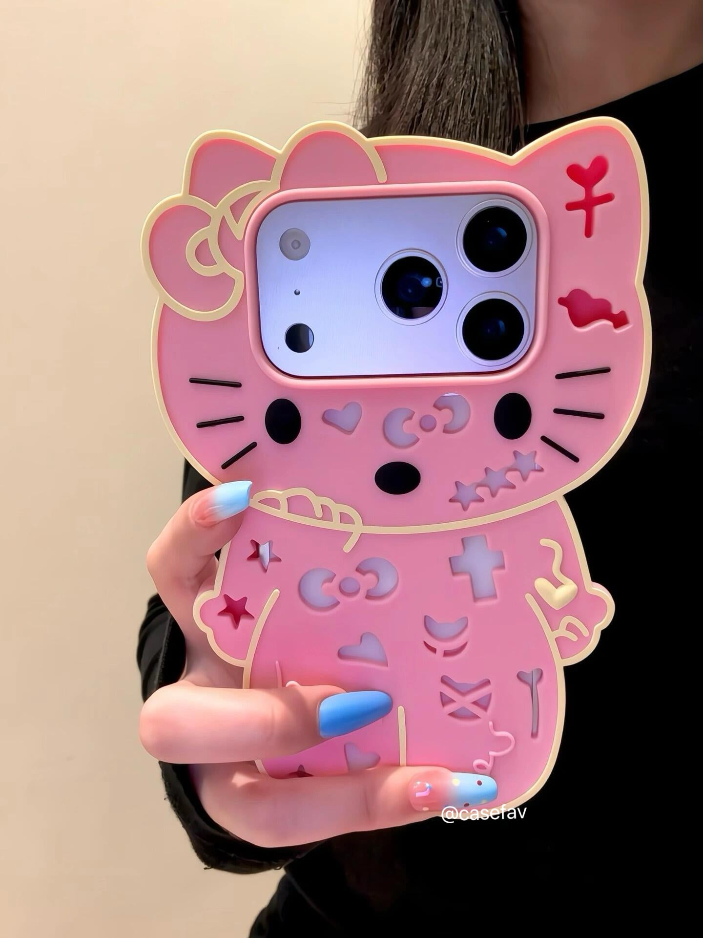 Hello Kitty Skeleton Halloween Silicone Phone Case #643