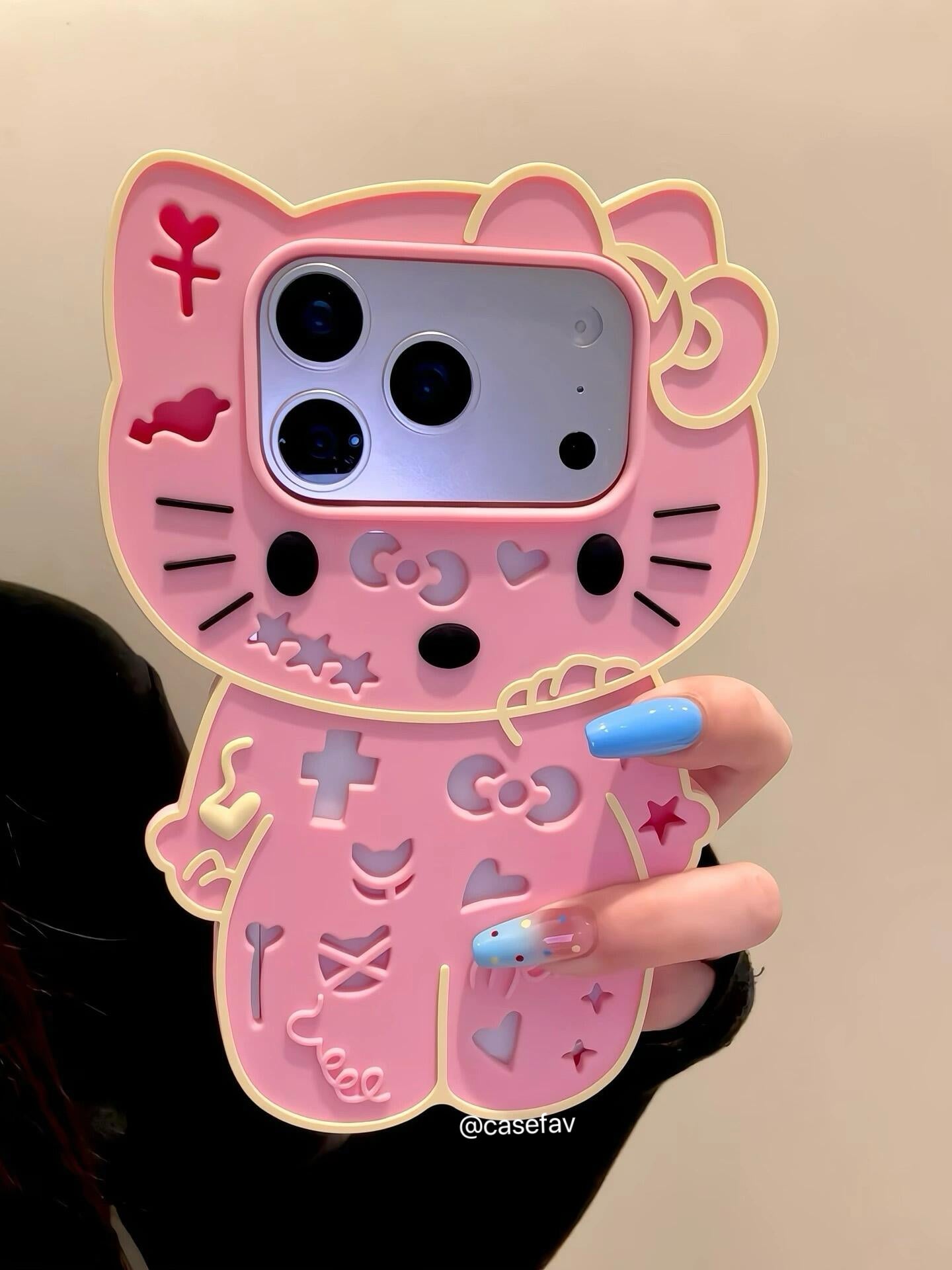 Hello Kitty Skeleton Halloween Silicone Phone Case #643