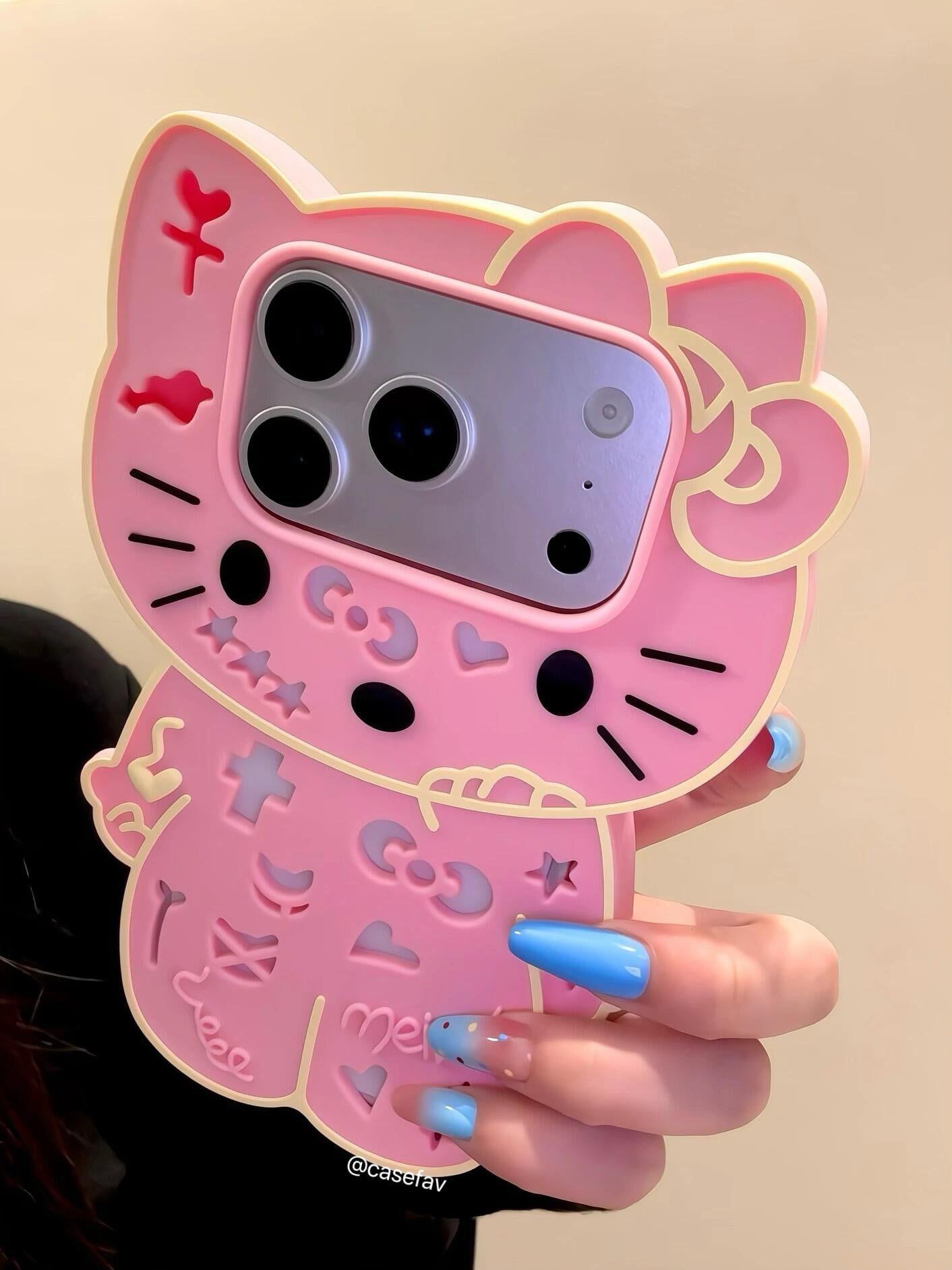 Hello Kitty Skeleton Halloween Silicone Phone Case #643