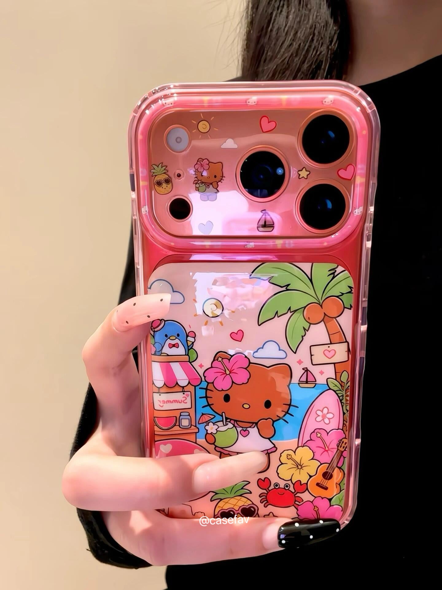 Hello Kitty Pink Hawaii Vacation Phone Case #644