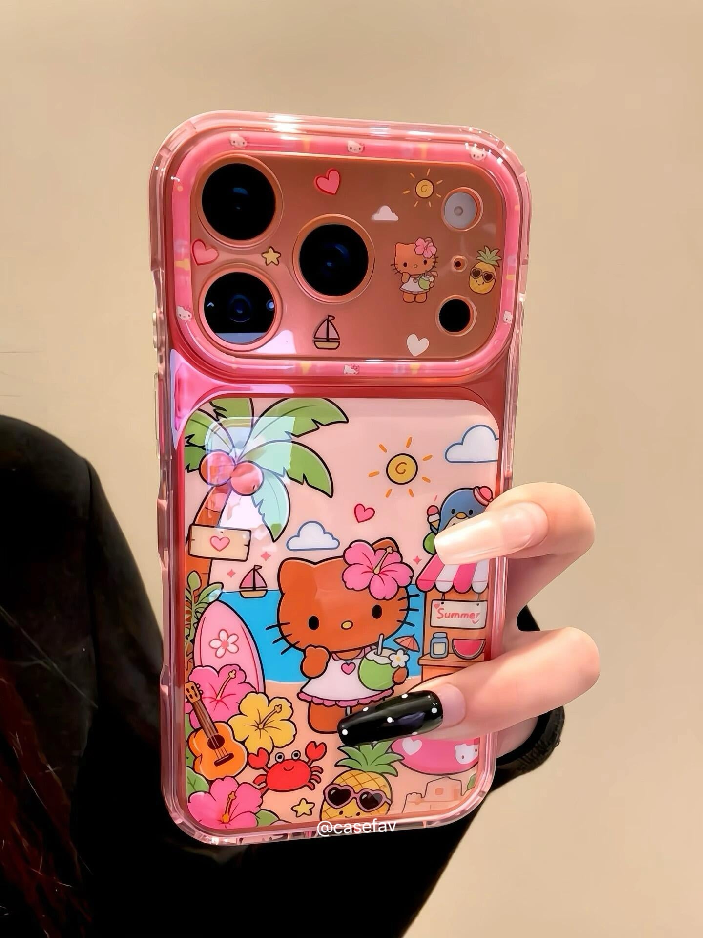 Hello Kitty Pink Hawaii Vacation Phone Case #644