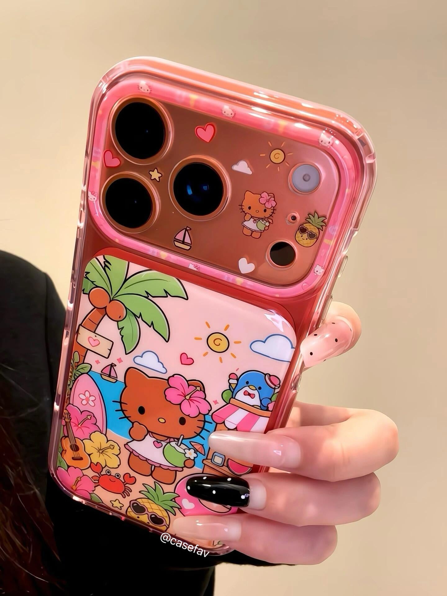 Hello Kitty Pink Hawaii Vacation Phone Case #644