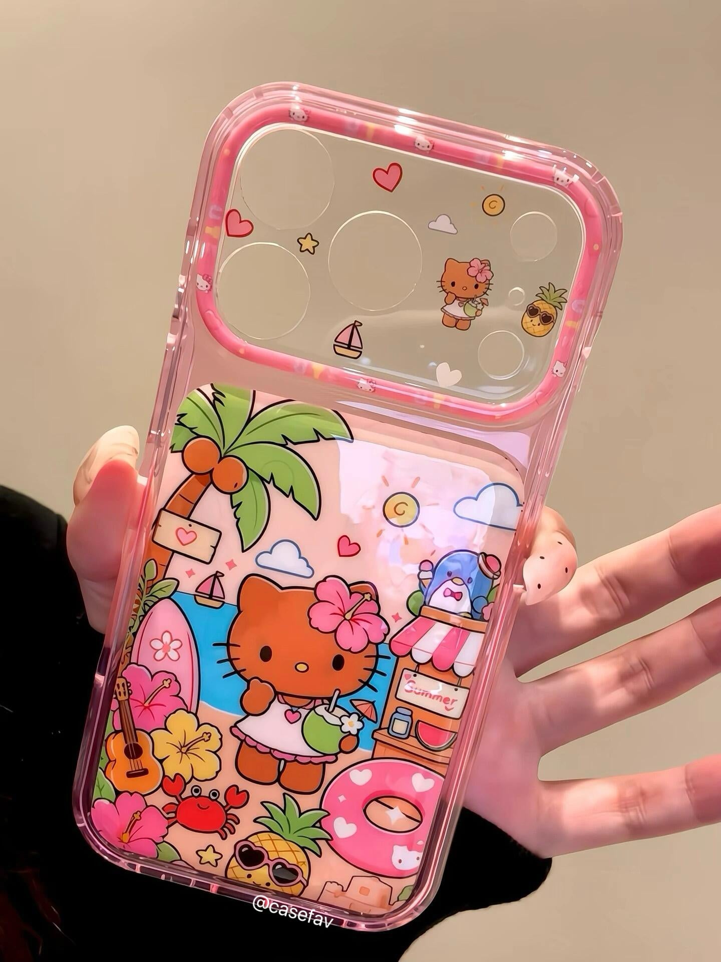 Hello Kitty Pink Hawaii Vacation Phone Case #644