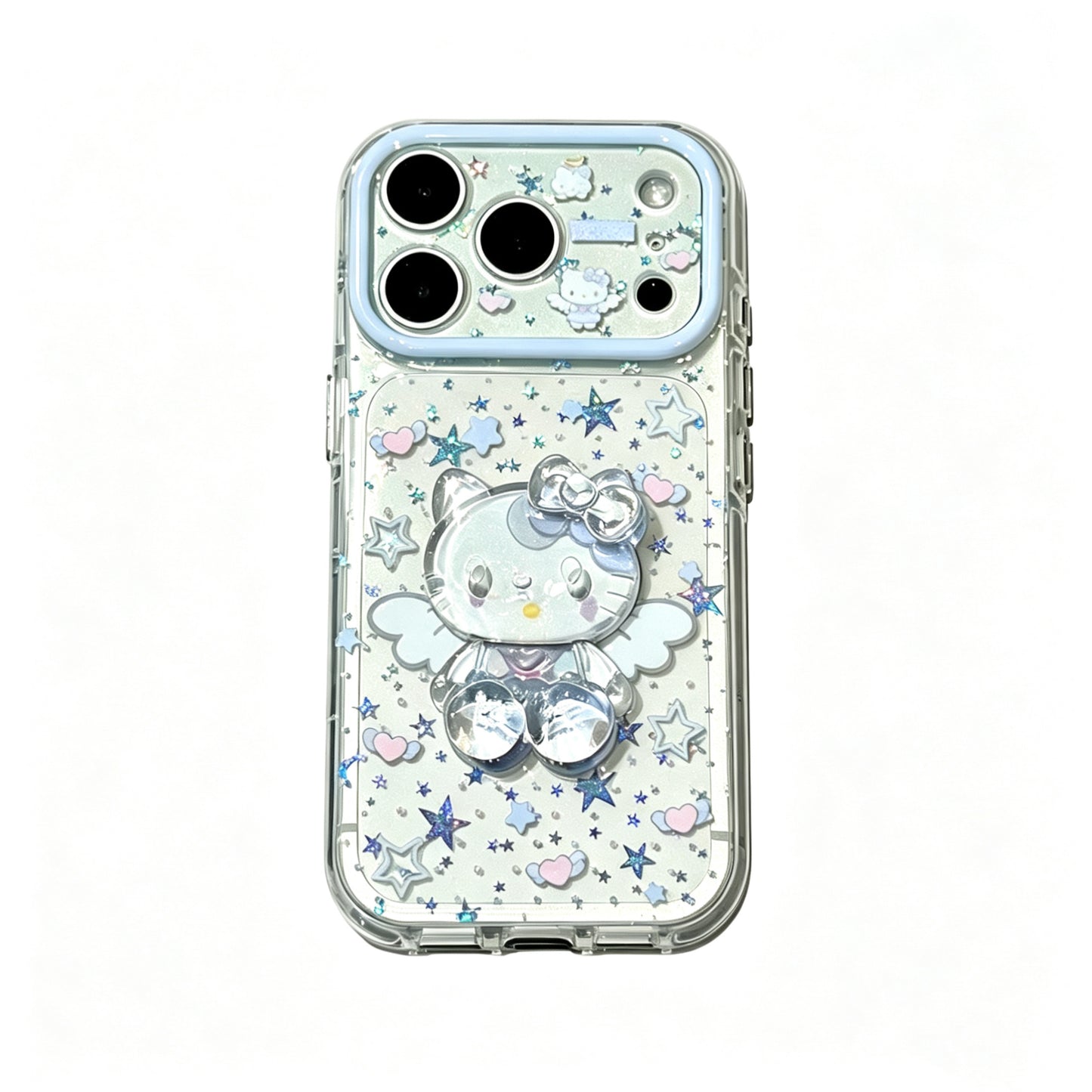 Hello Kitty 3D Clear Angel iPhone Case #645