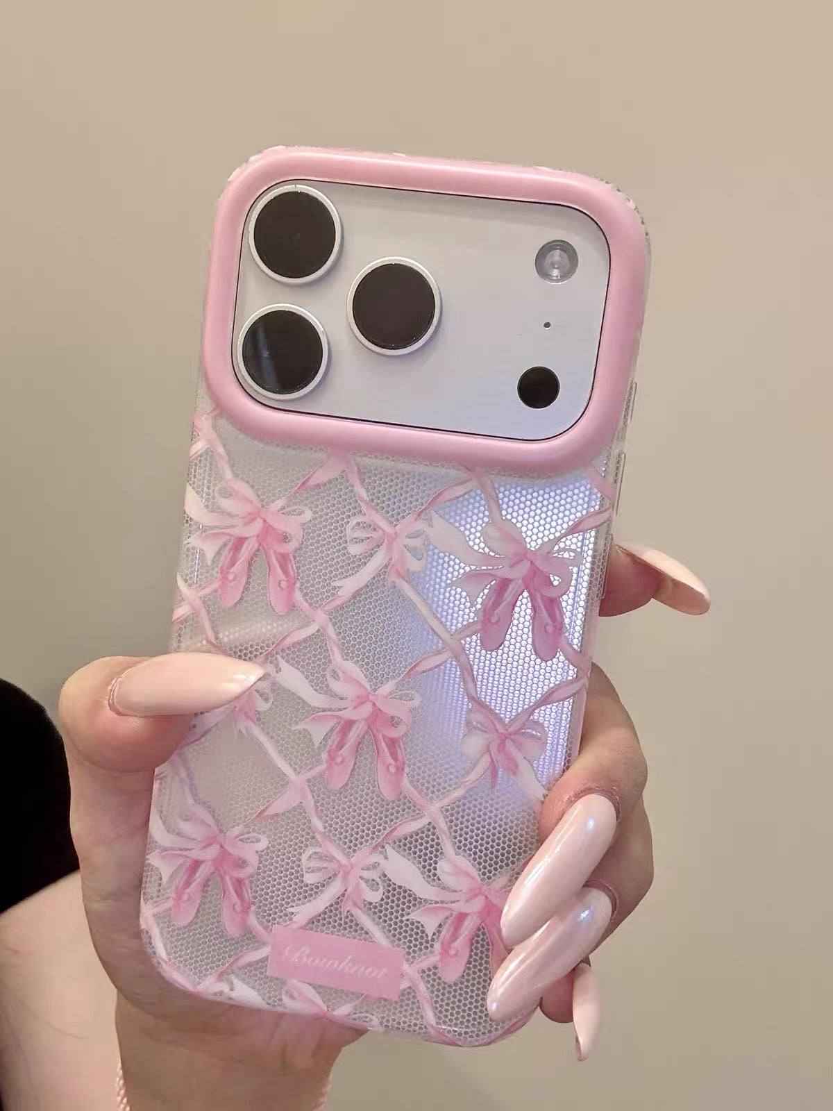 Pink Lace-Soled Ballet Bow Shoe Phone Case#678