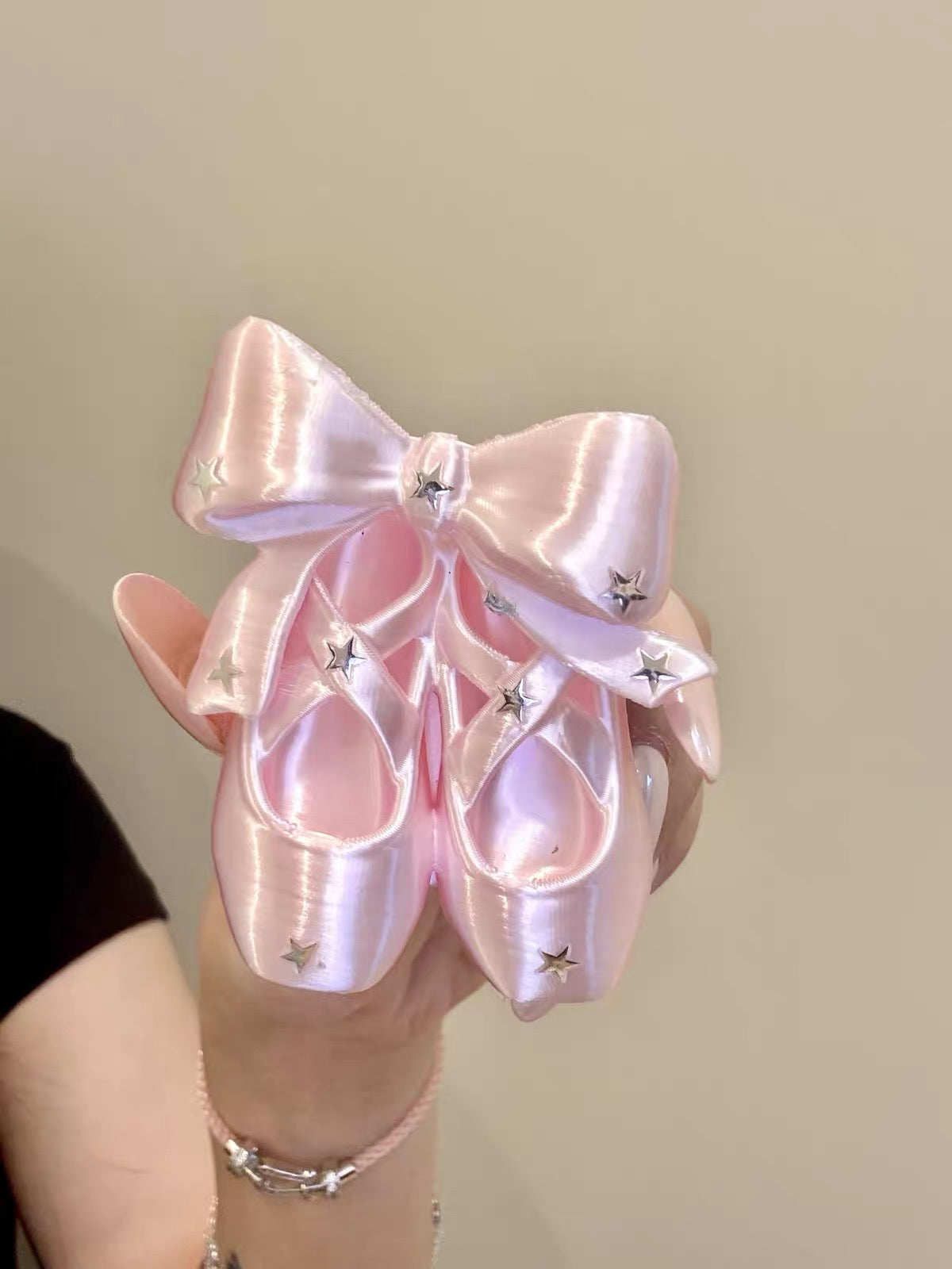 Pink Lace-Soled Ballet Bow Shoe Phone Case#678