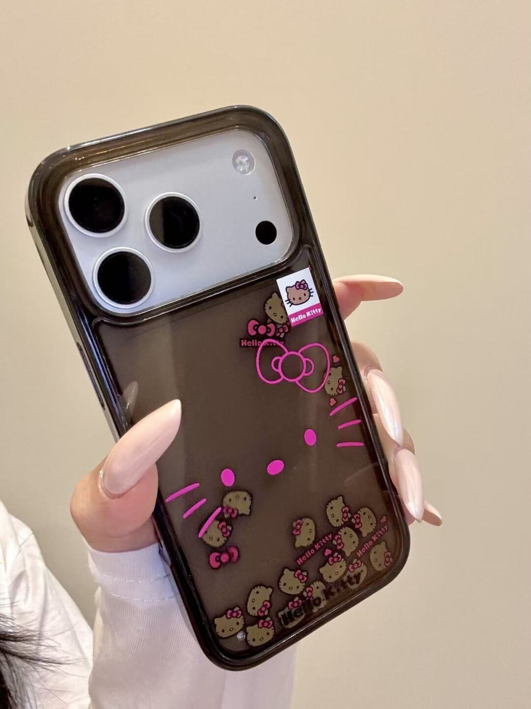 Hello Kitty Bling Glitter Liquid Quicksand Clear Phone Case#679
