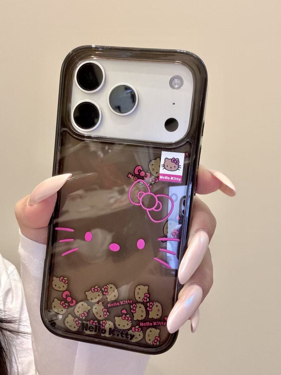 Hello Kitty Bling Glitter Liquid Quicksand Clear Phone Case#679