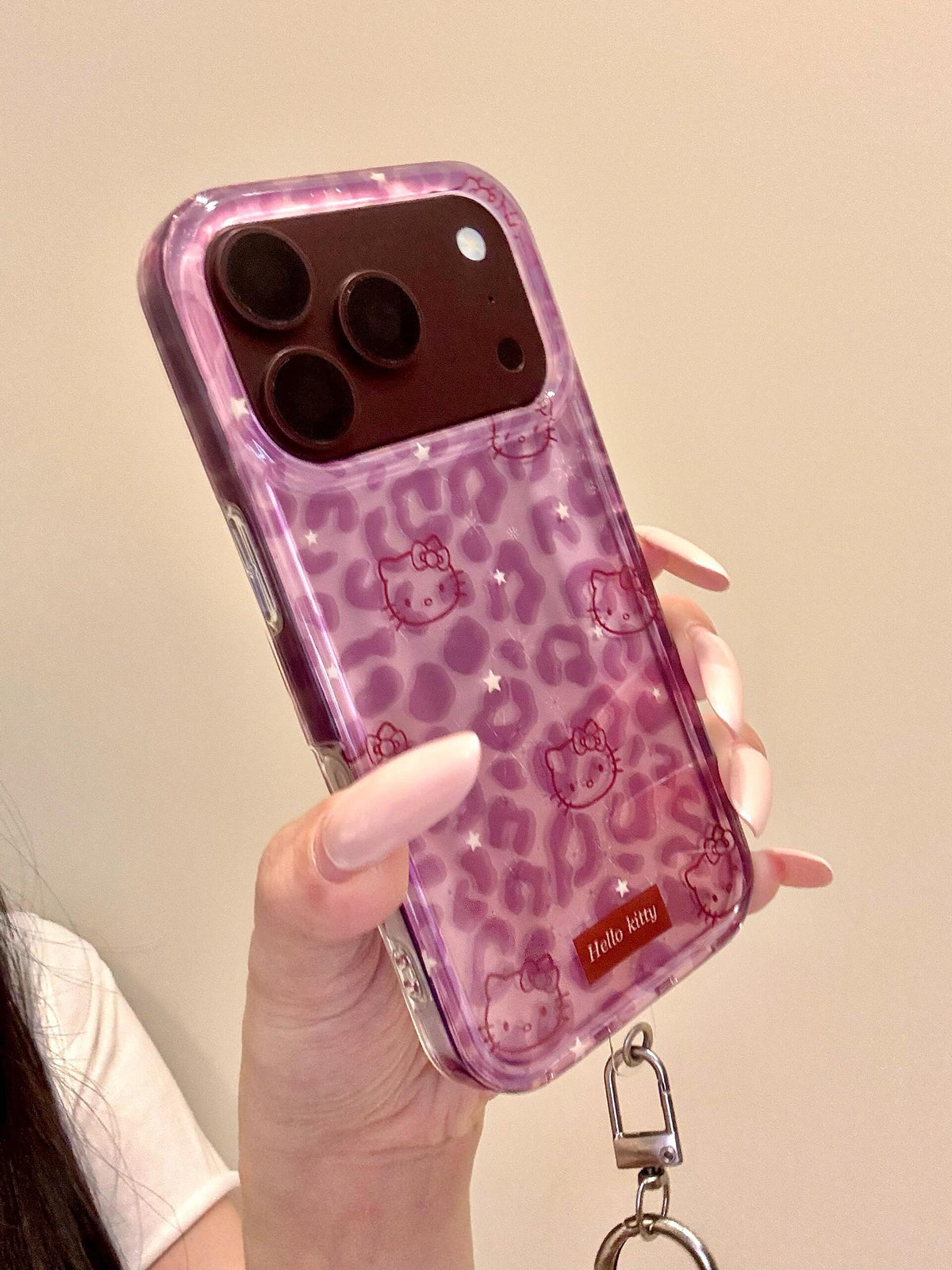 Hello Kitty Purple Leopard Print Phone Case #682