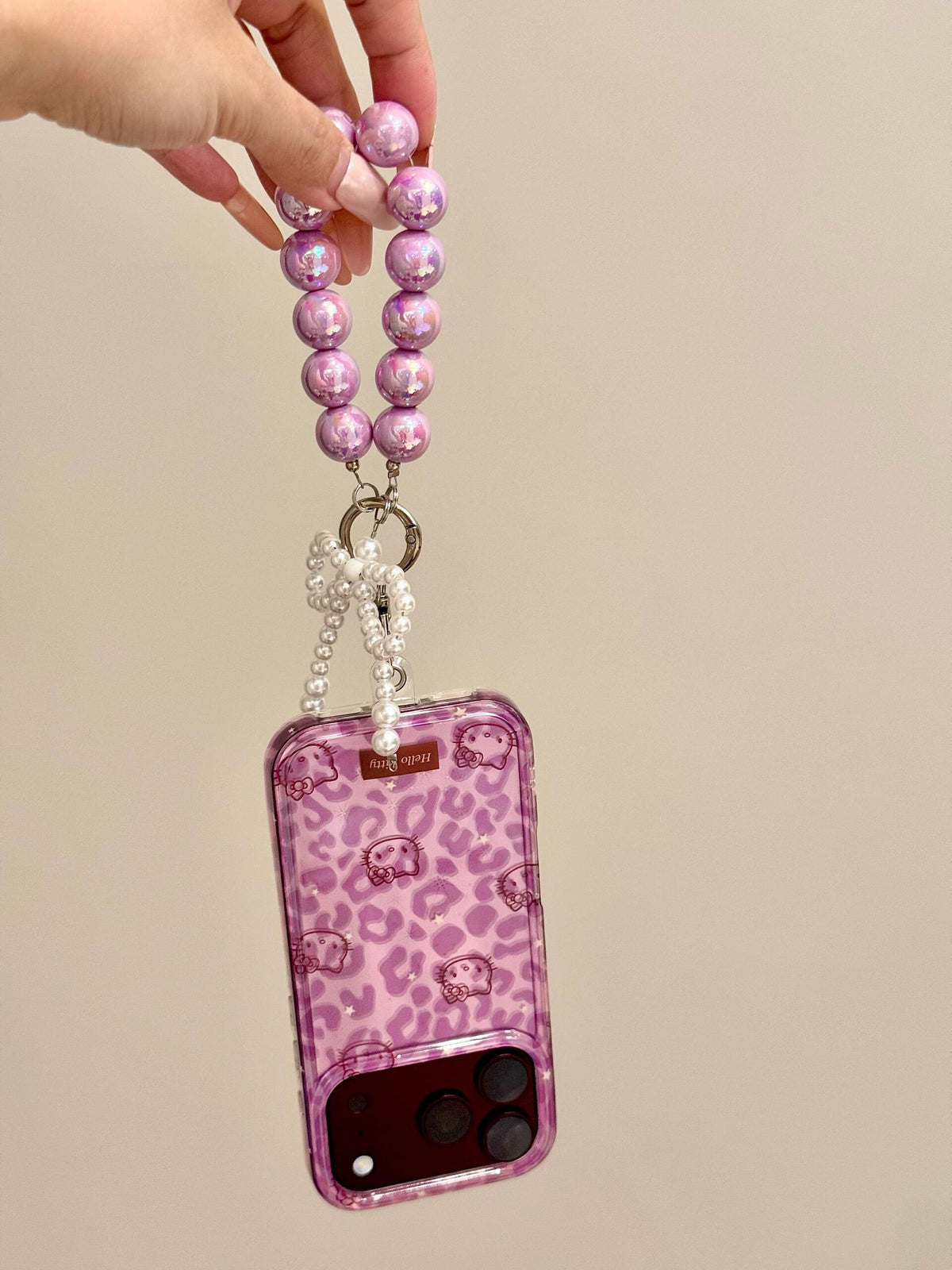 Hello Kitty Purple Leopard Print Phone Case #682