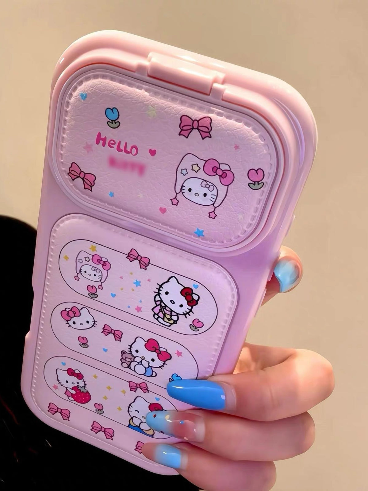 Hello Kitty Pink Mirrored Flip Case #687