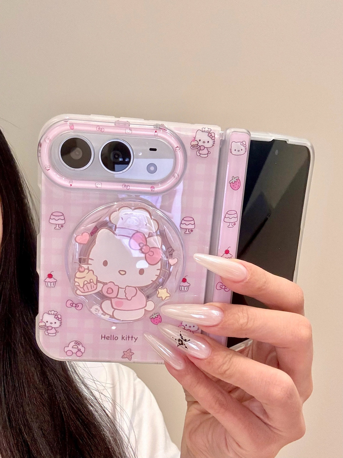 Hellokitty Pink Magnetic iPhone Duo Case #0724