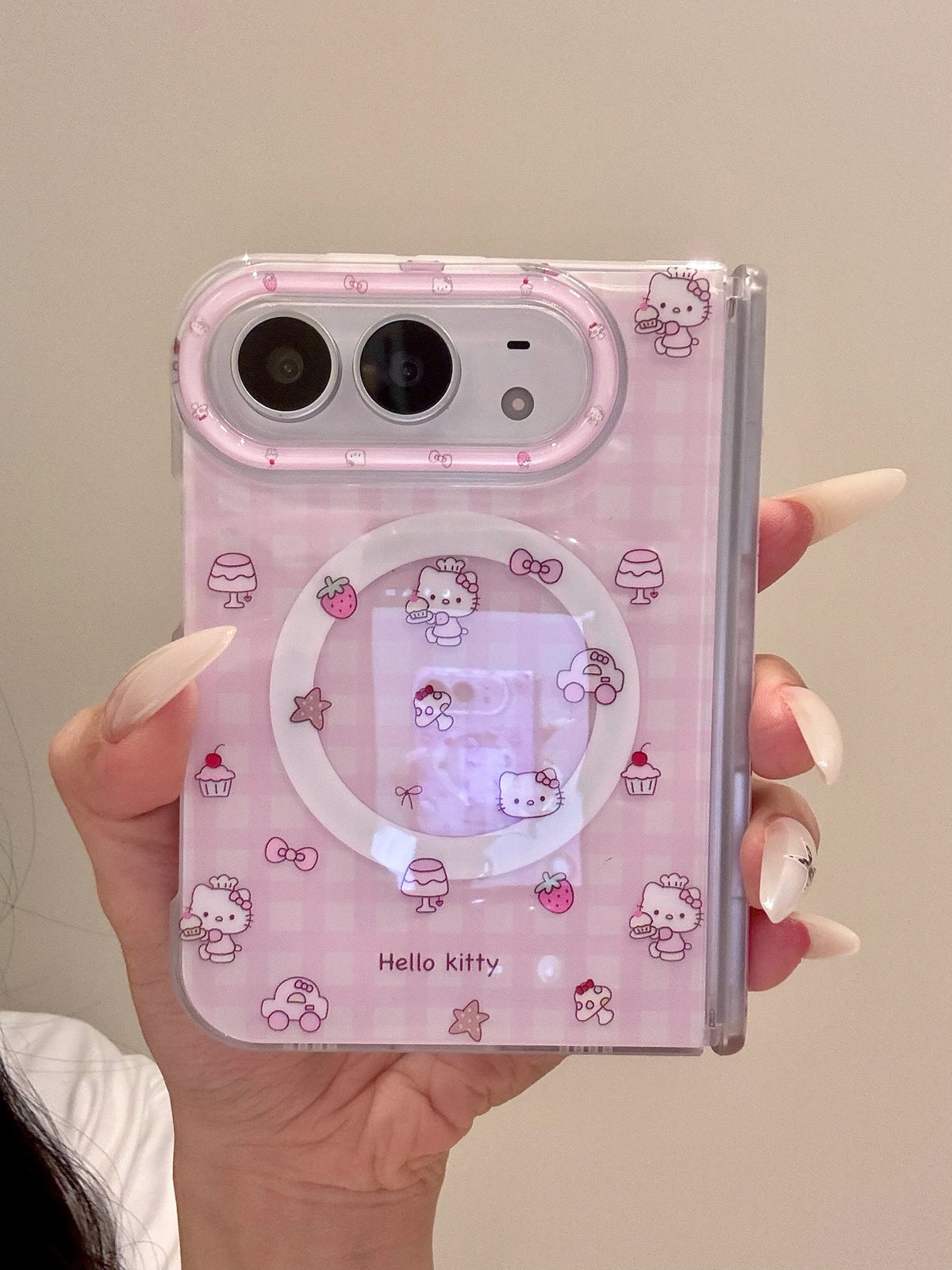 Hellokitty Pink Magnetic iPhone Duo Case #0724