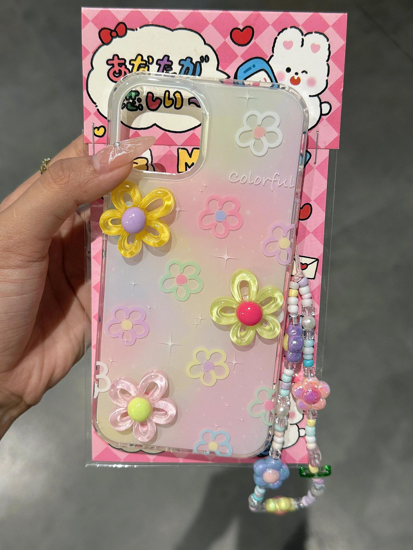 Flower Colored Cute Kawaii Phone Case #0013