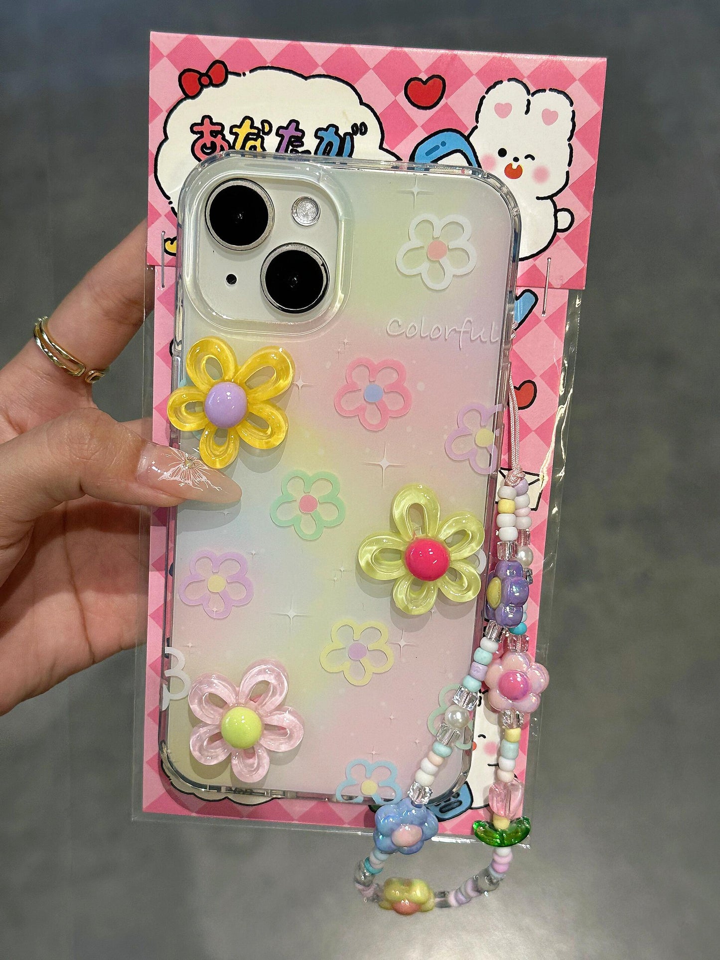 Flower Colored Cute Kawaii Phone Case #0013