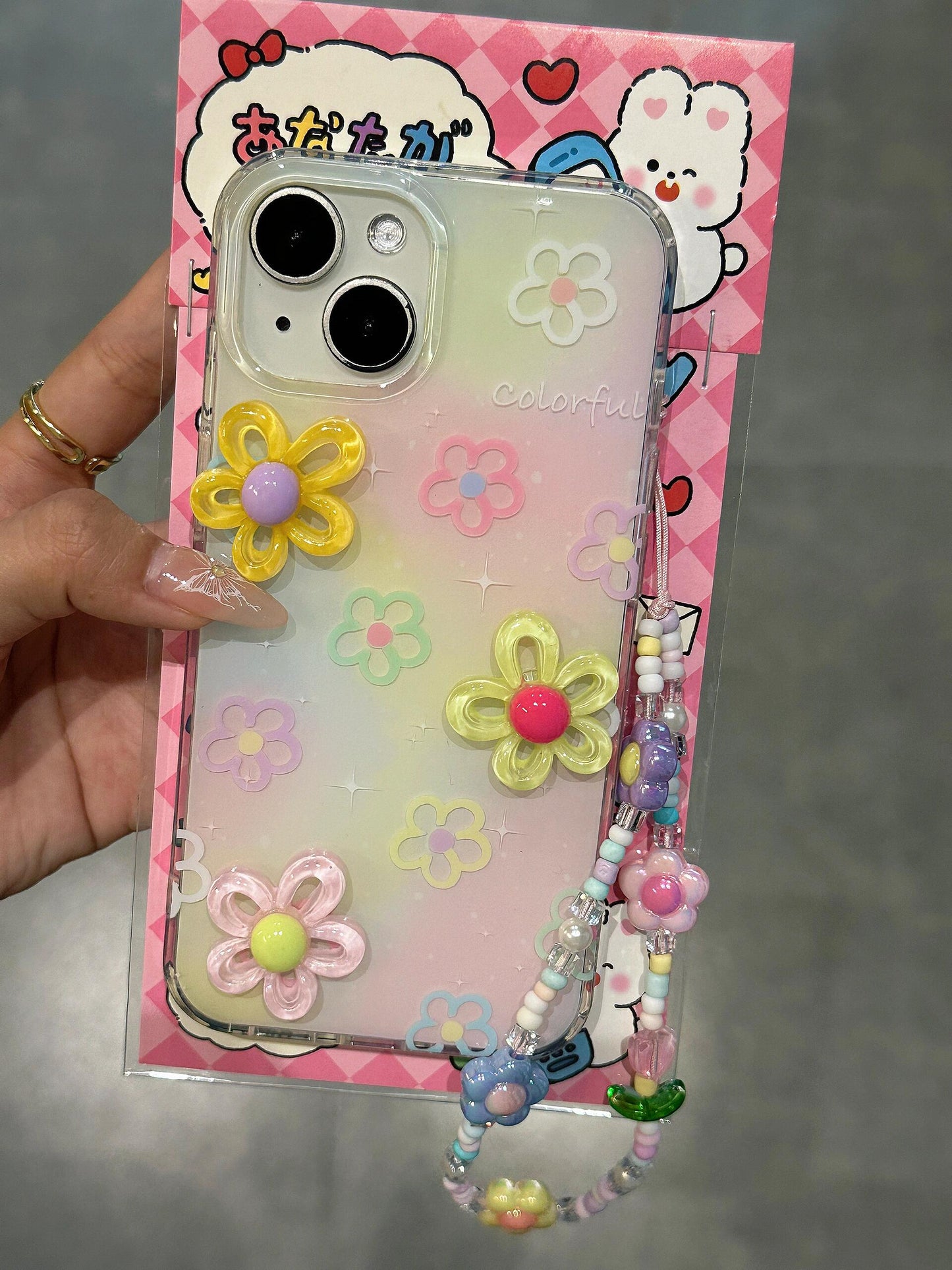 Flower Colored Cute Kawaii Phone Case #0013