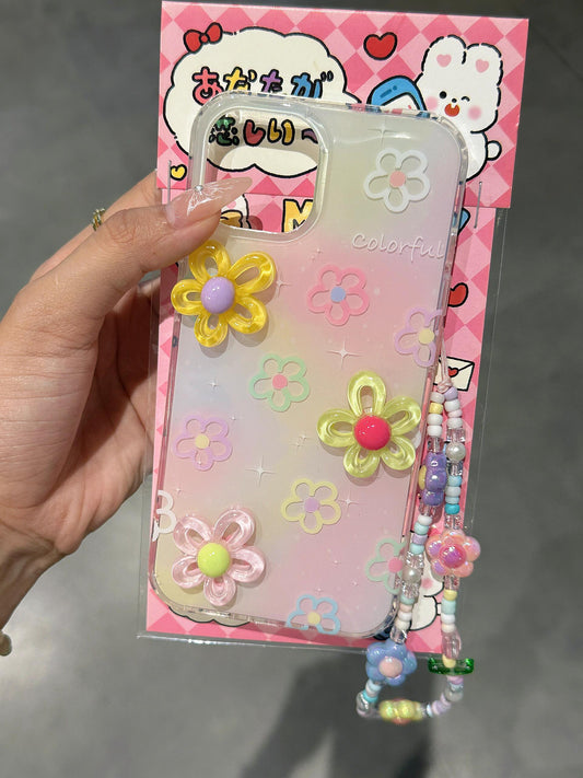 Flower Colored Cute Kawaii Phone Case #0013