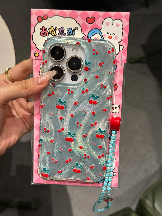 Cherry Green Shell Cute Kawaii Phone Case #0012