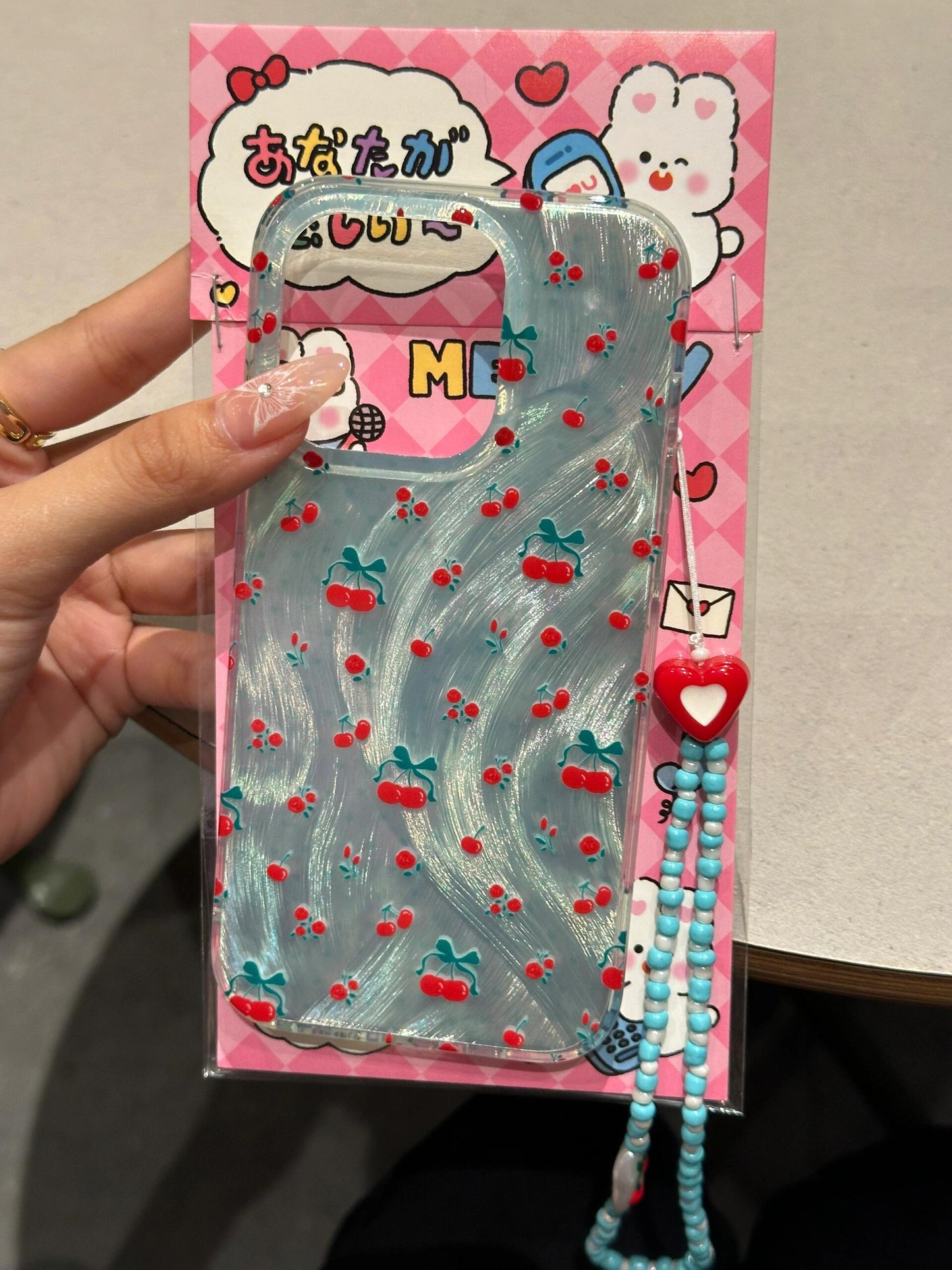 Cherry Green Shell Cute Kawaii Phone Case #0012