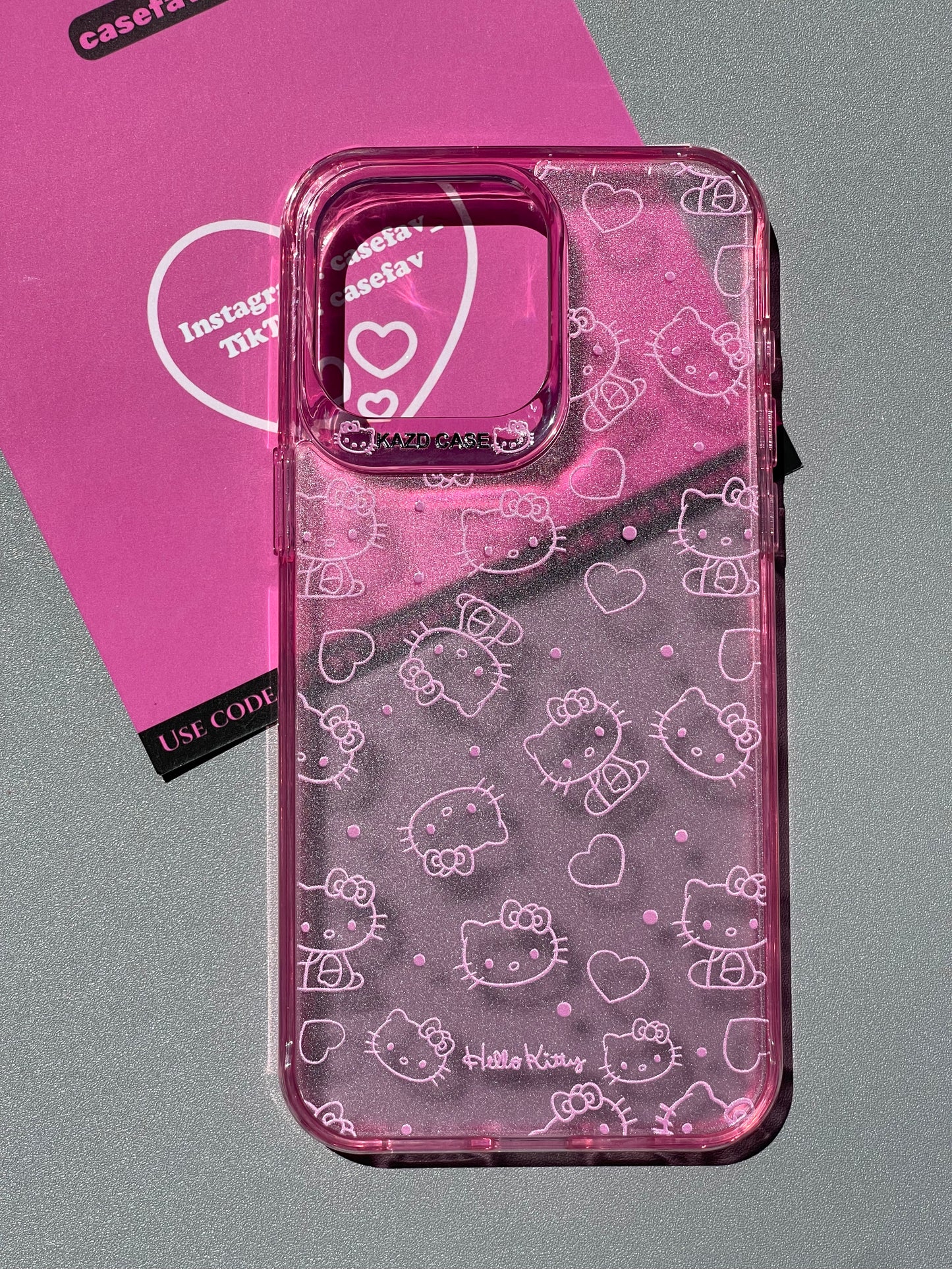 Hellokitty Pink Clear Cute Kawaii Phone Case #0144