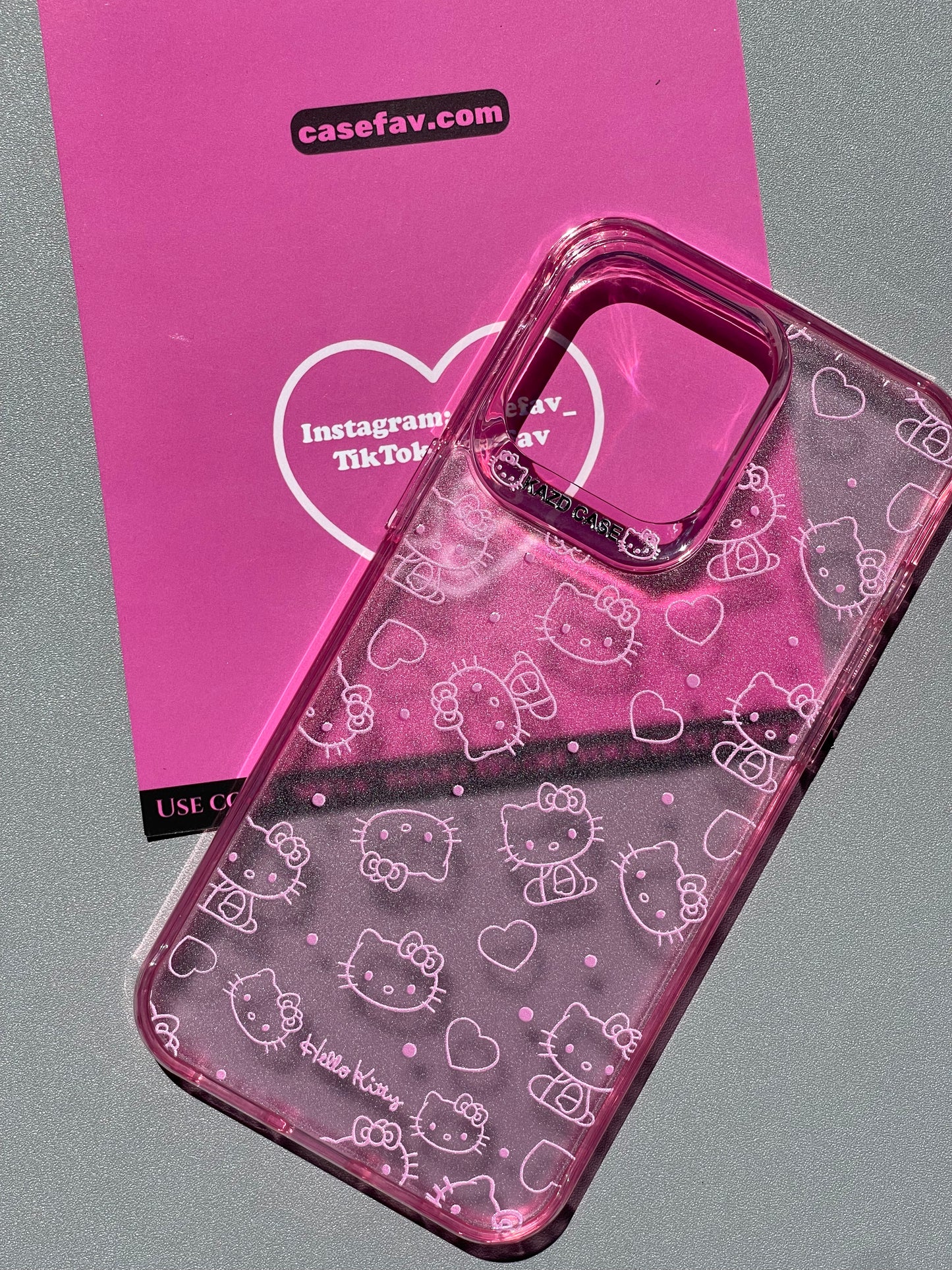 Hellokitty Pink Clear Cute Kawaii Phone Case #0144