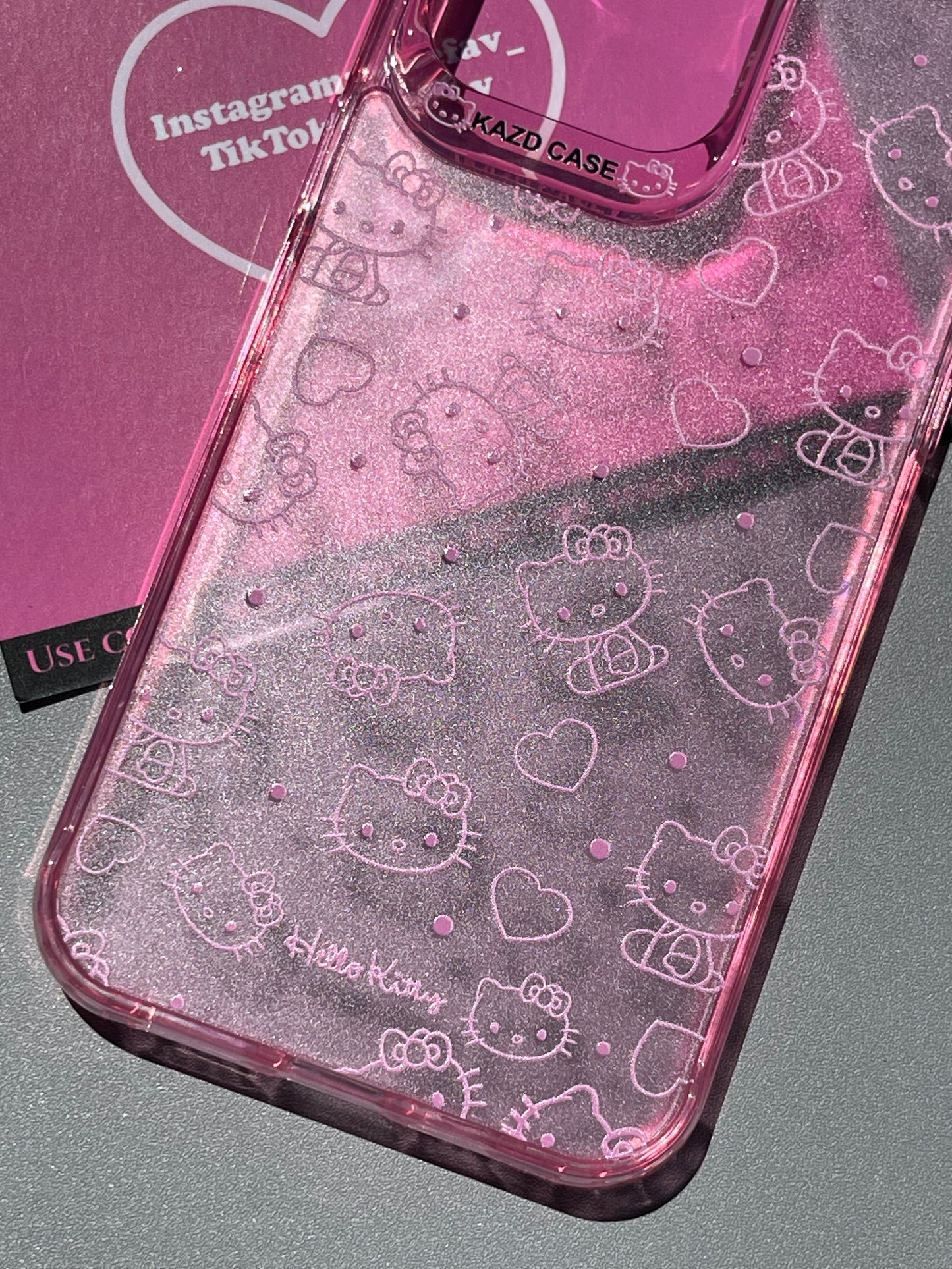 Hellokitty Pink Clear Cute Kawaii Phone Case #0144