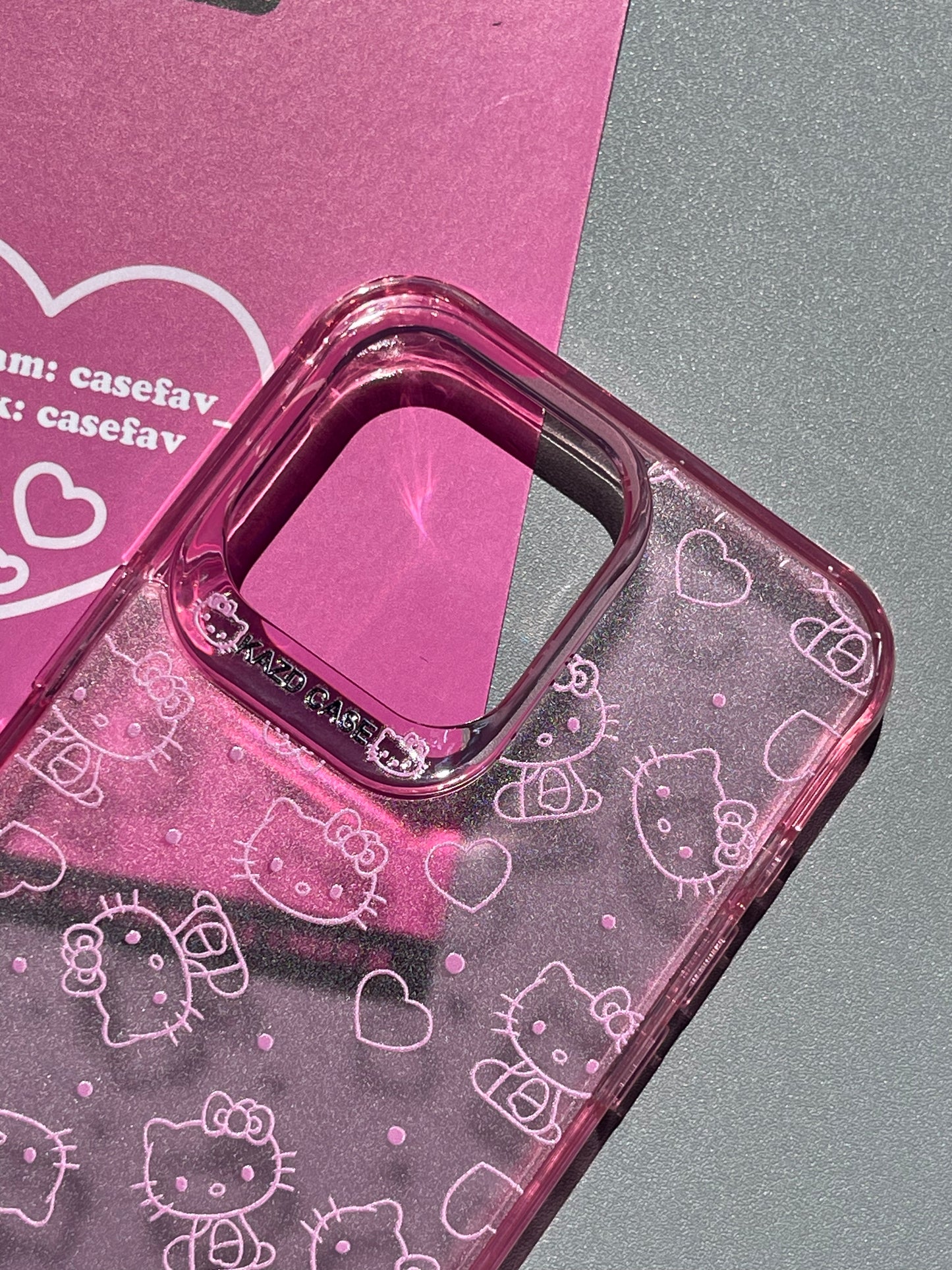 Hellokitty Pink Clear Cute Kawaii Phone Case #0144